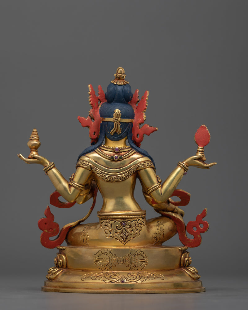 Handcrafted 24K Gold-Gilded Lakshmi Statue | Goddess of Wealth and  Prosperity