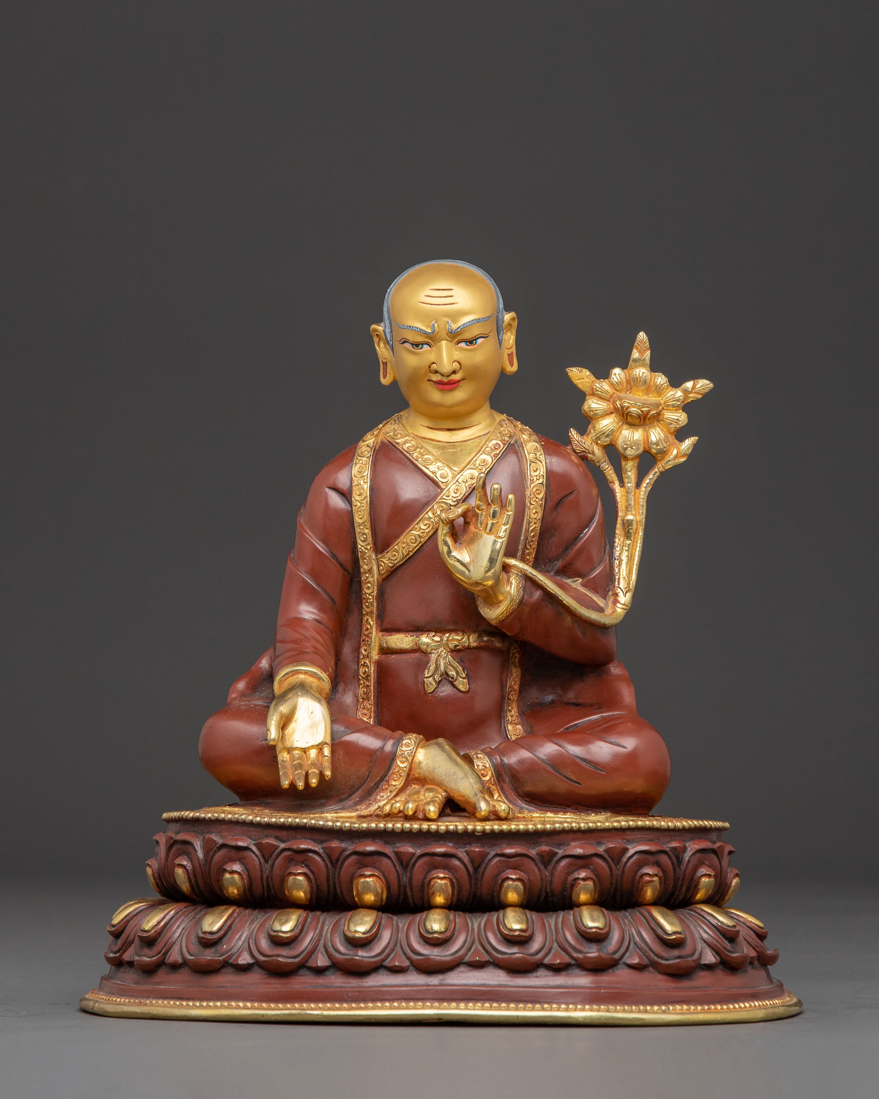Revered Sakya Masters Statue Set | Traditional Himalayan Art