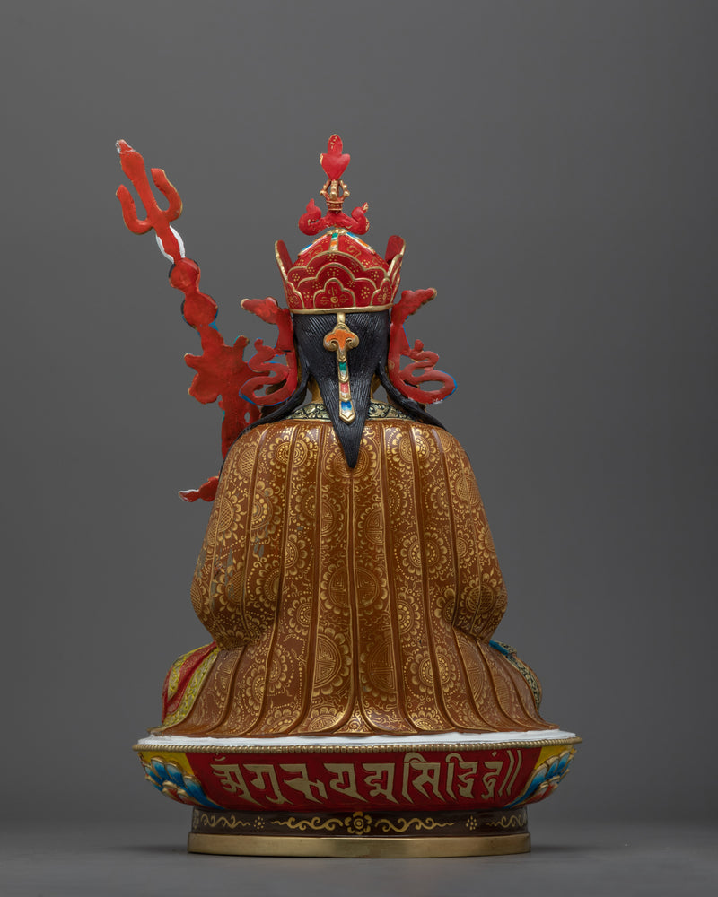 Buddhist figure Guru Rinpoche | 24K Gold Gilded Padmasambhava Statue