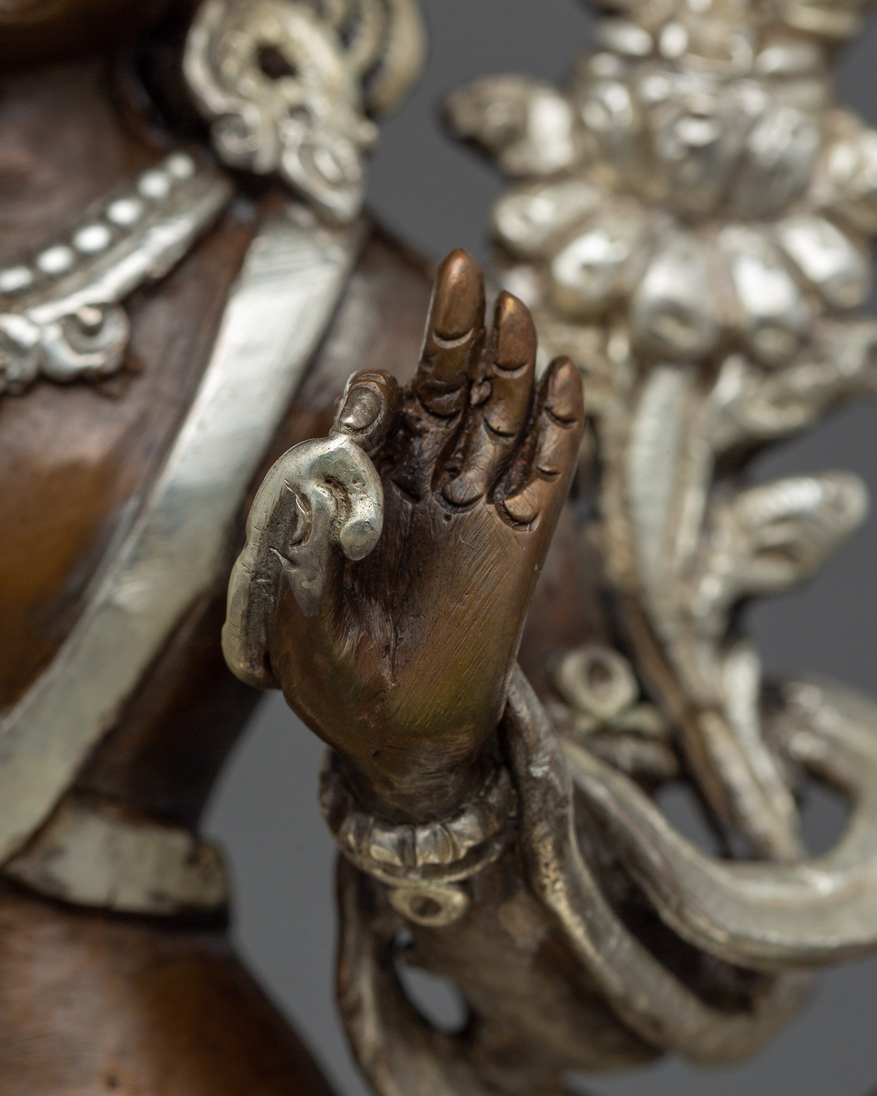 Traditional Sacred Simhanada Manjushri Statue | Embodiment of Wisdom