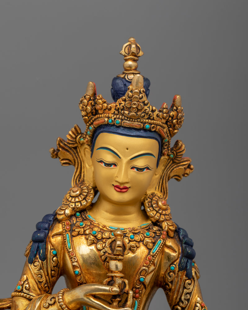 Traditional Buddhist Vajrasattva Statue | Divine Figurine for Spiritual Cleansing
