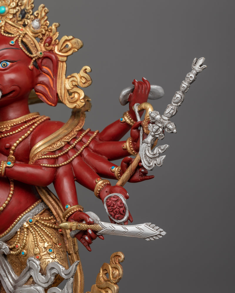 Handcrafted Traditional Ganesha Hindu Diety Statue | Icon of Fortune and Knowledge