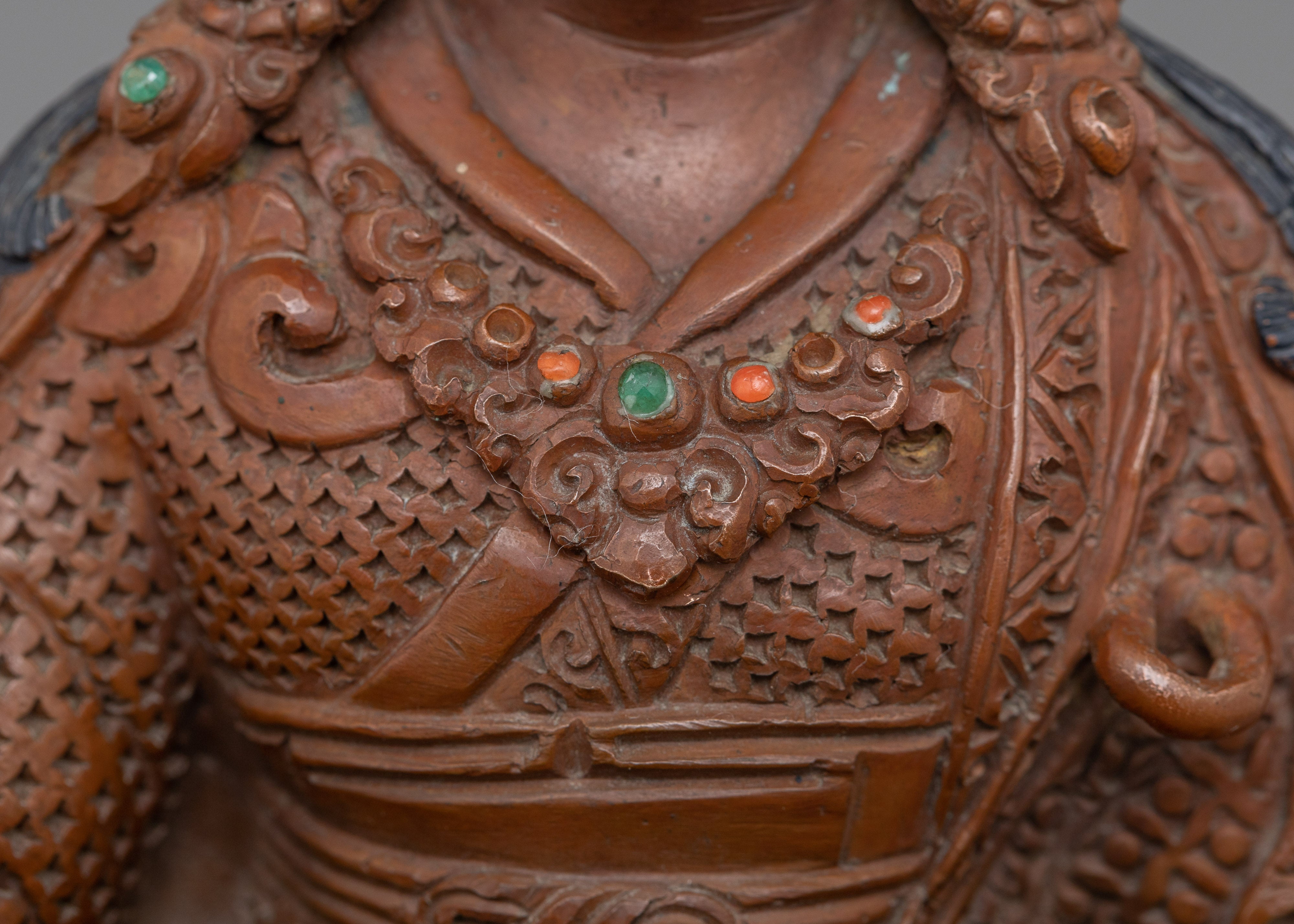 Guru Rinpoche Padmasambhava figurine | Tibetan Buddhist Master for Meditation