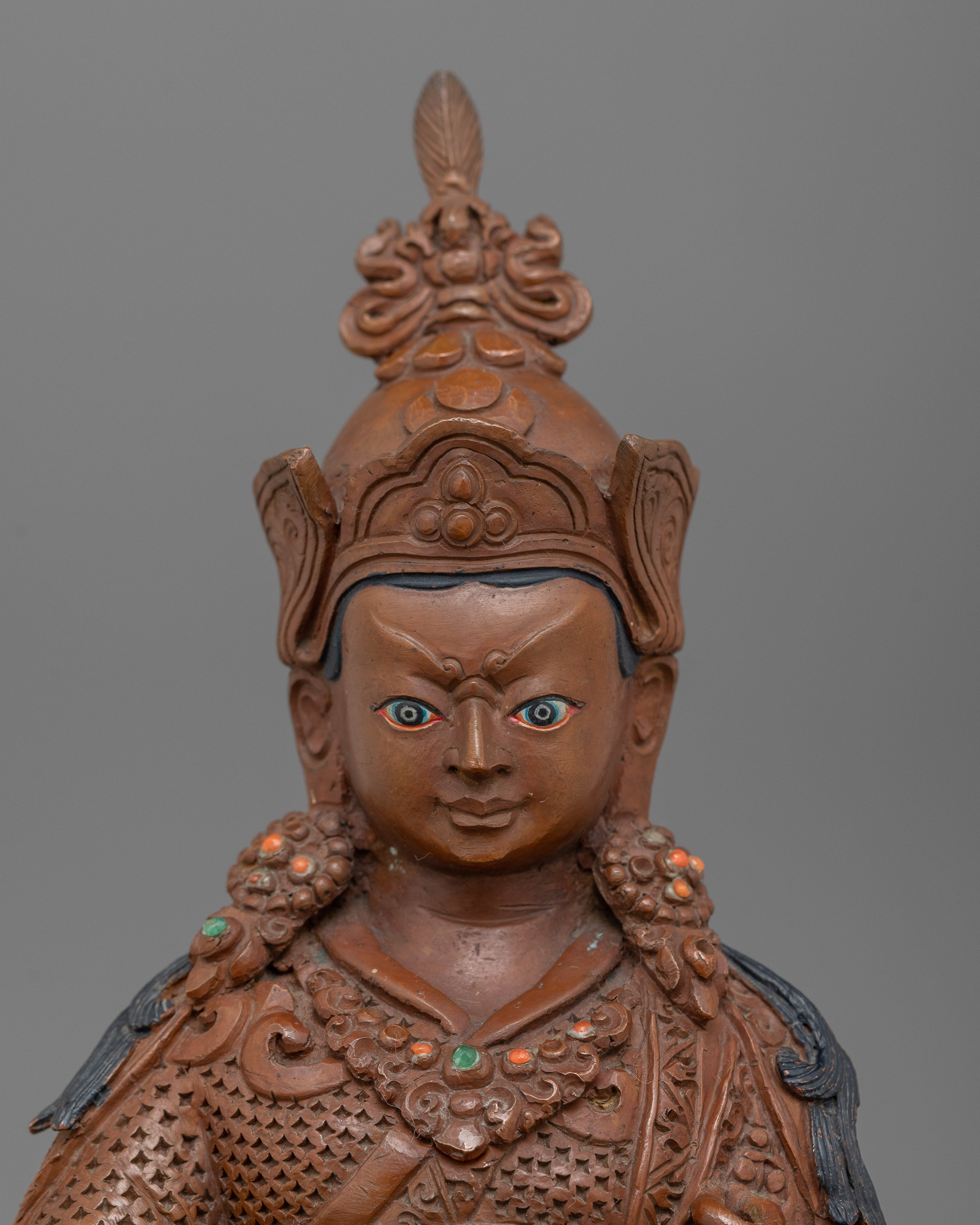 Guru Rinpoche Padmasambhava figurine | Tibetan Buddhist Master for Meditation