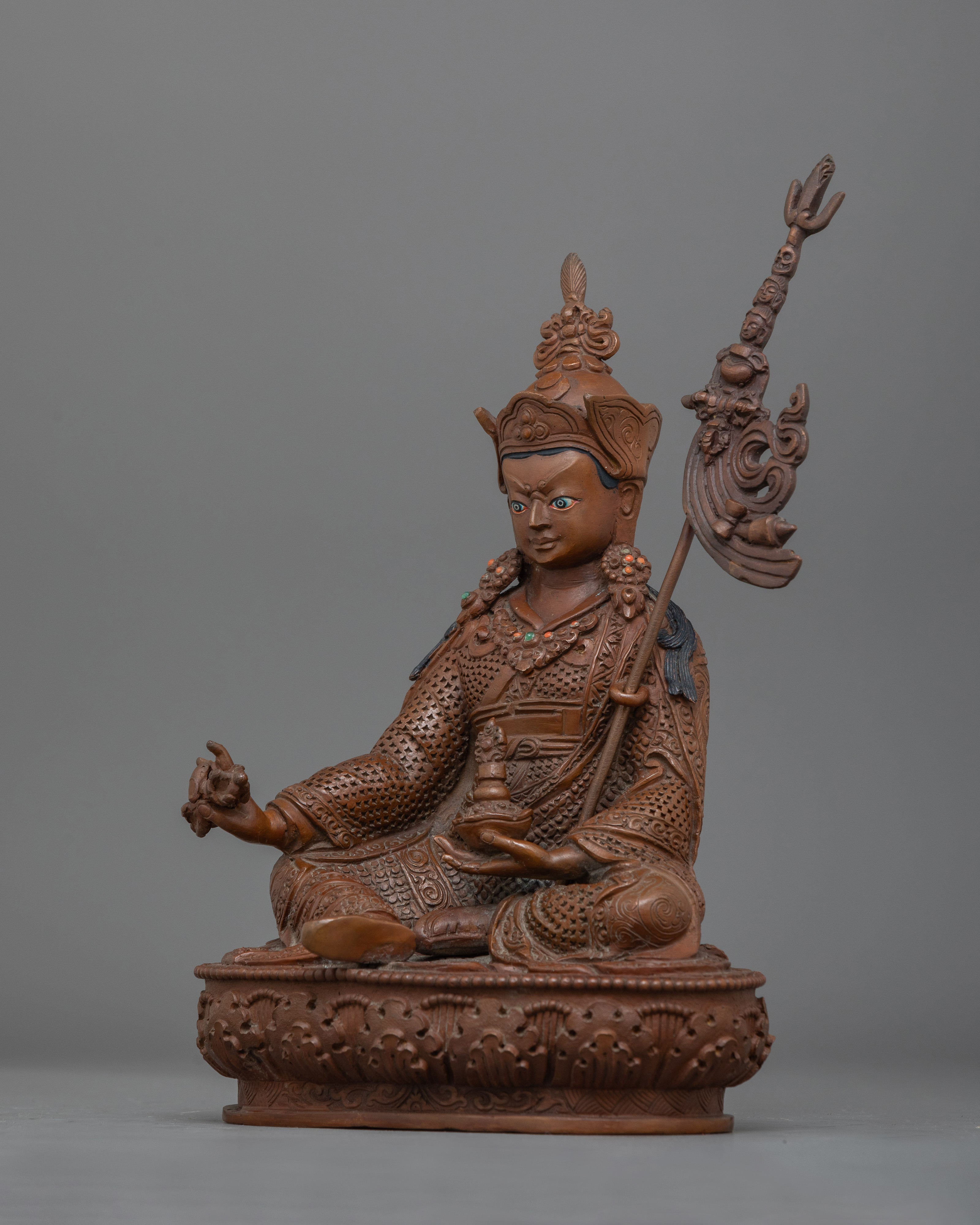 Guru Rinpoche Padmasambhava figurine | Tibetan Buddhist Master for Meditation