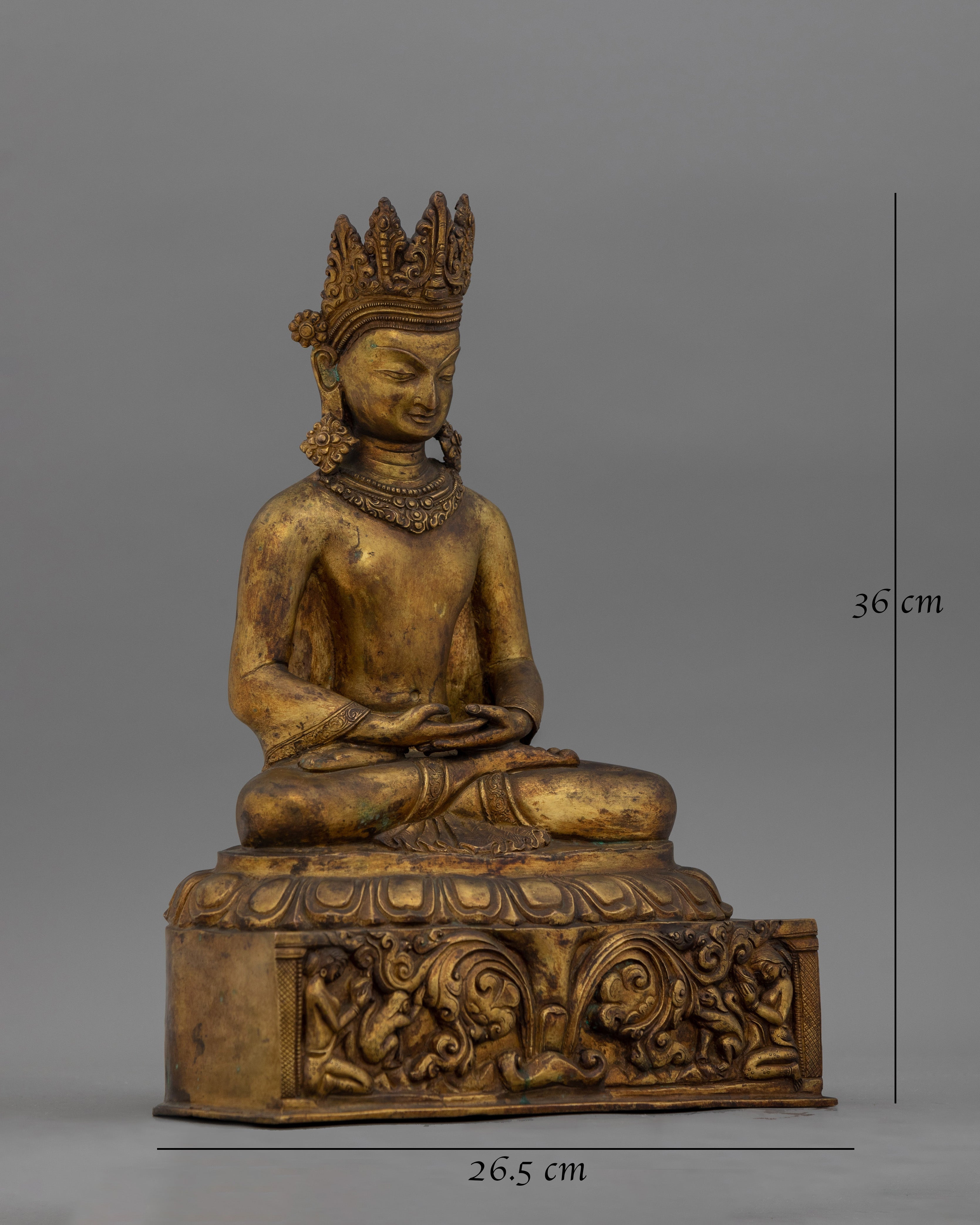 Meditative Amitabha Buddha Figurine 