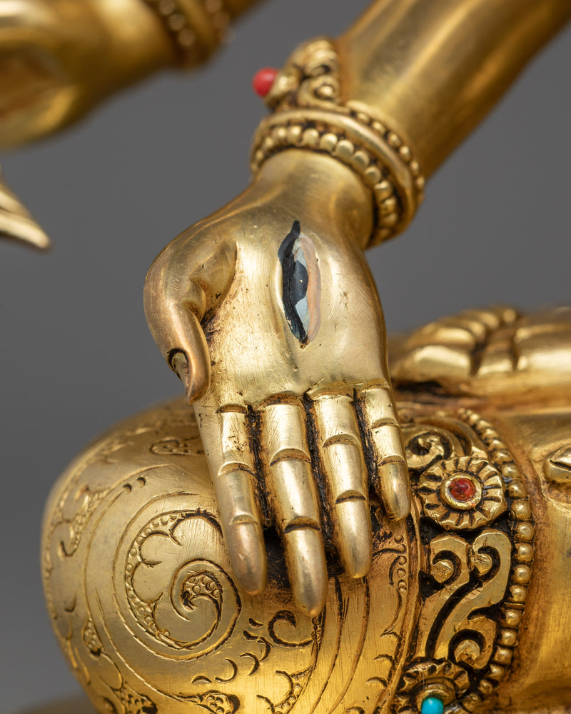 Dakini Golden Namgyalma Statue | Tibetan Symbol of Life Extension