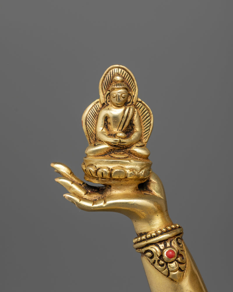 Dakini Golden Namgyalma Statue | Tibetan Symbol of Life Extension