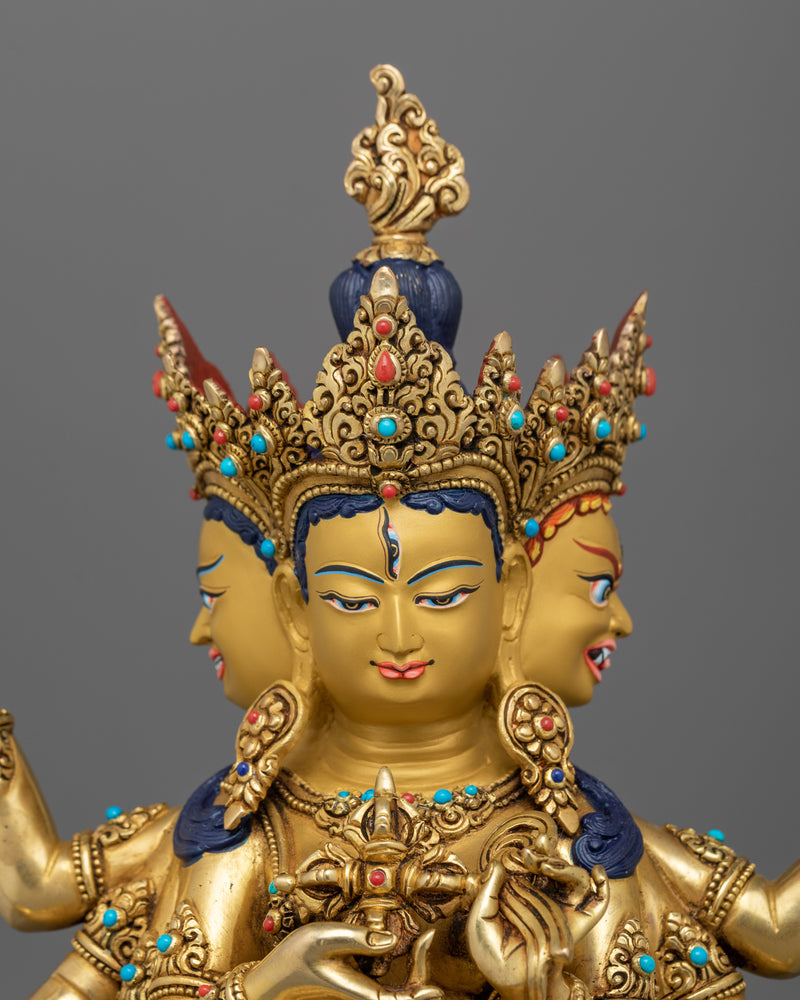 Dakini Golden Namgyalma Statue | Tibetan Symbol of Life Extension