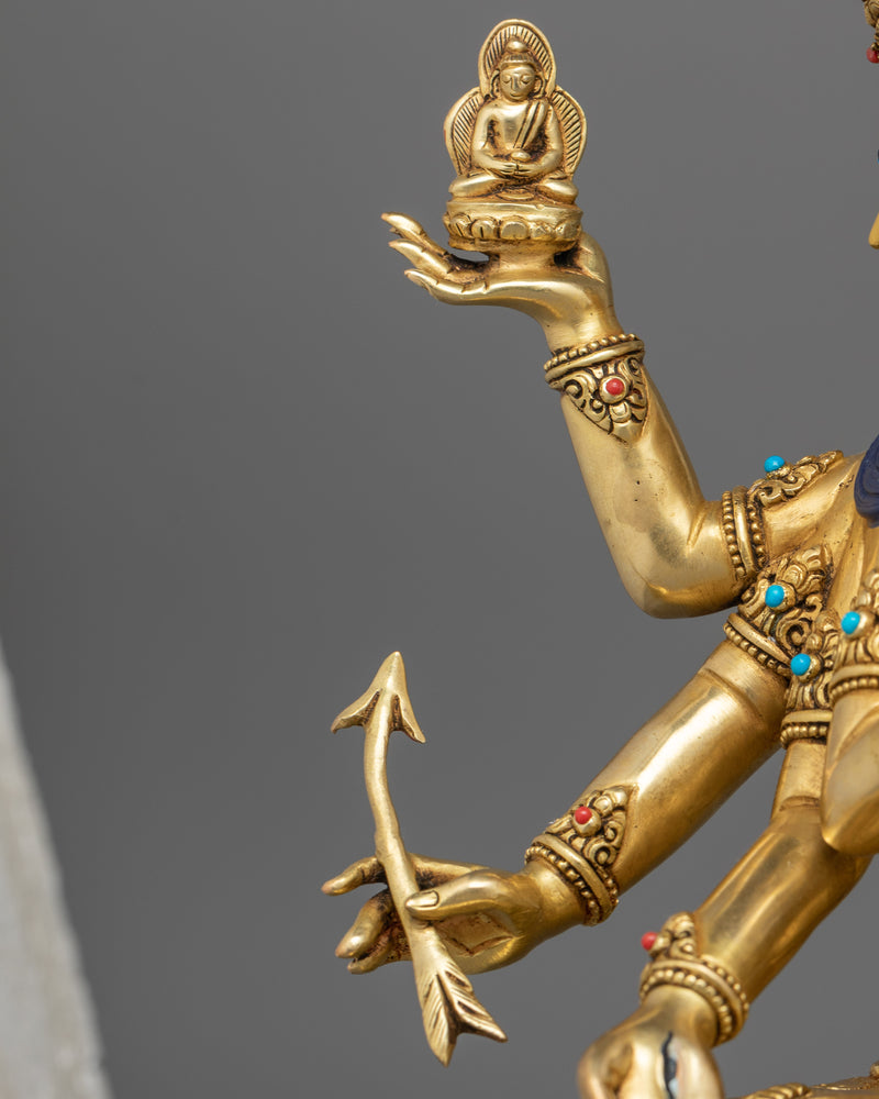 Dakini Golden Namgyalma Statue | Tibetan Symbol of Life Extension
