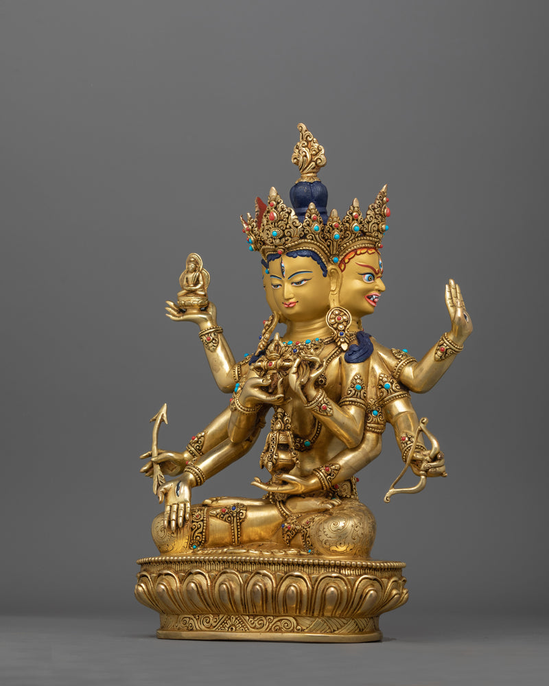 Dakini Golden Namgyalma Statue | Tibetan Symbol of Life Extension