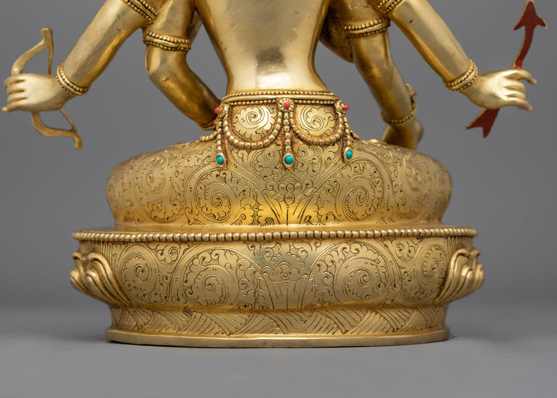 Dakini Golden Namgyalma Statue | Tibetan Symbol of Life Extension