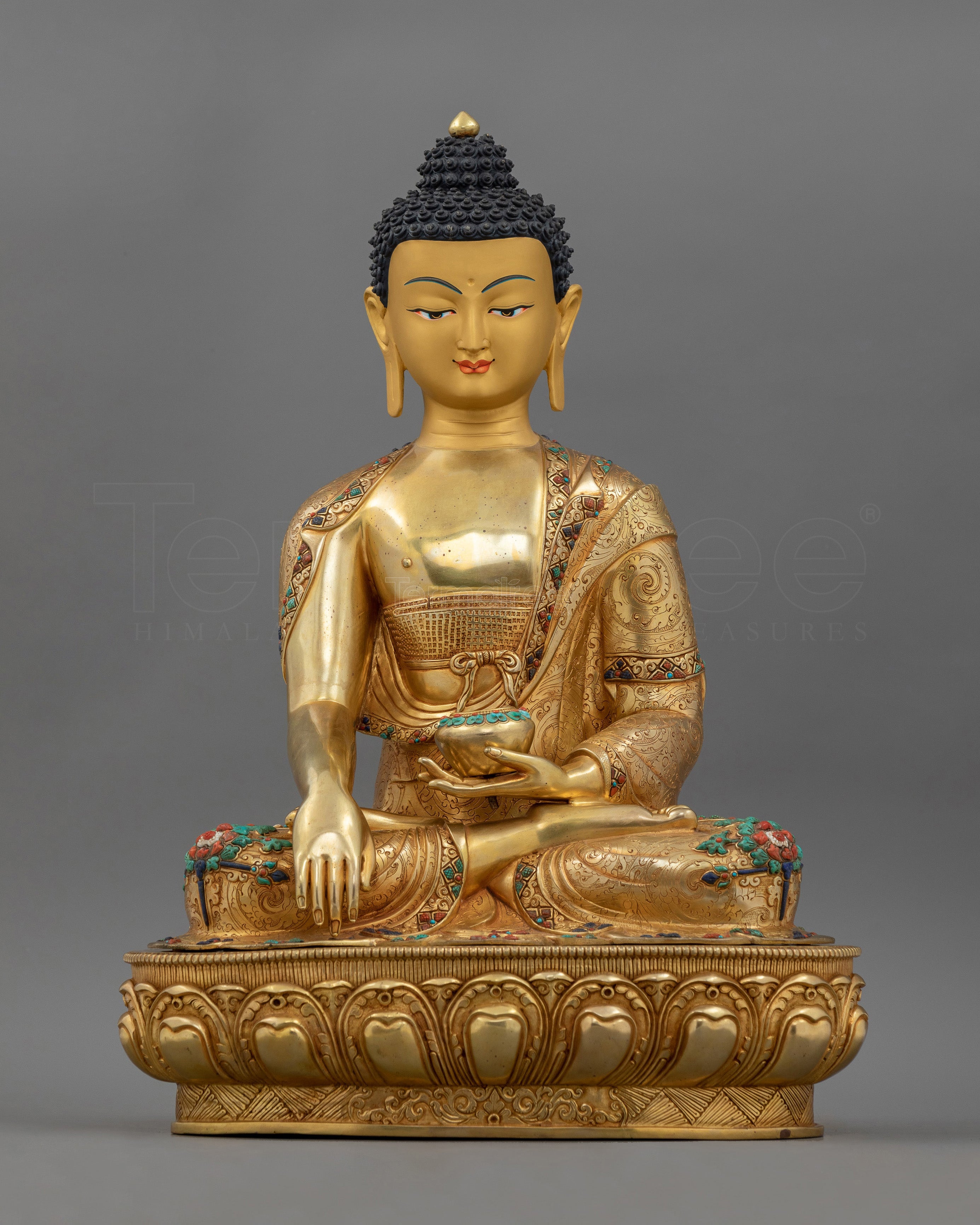 Shakyamuni Buddha with Ananda and Kashyapa | Symbol of Teaching and Compassion