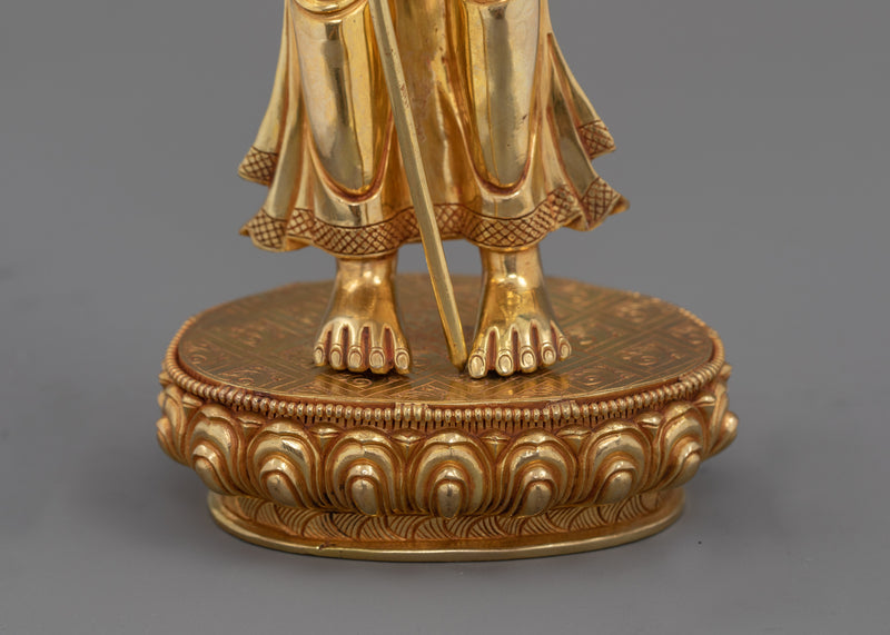 Shakyamuni Buddha with Ananda and Kashyapa | Symbol of Teaching and Compassion
