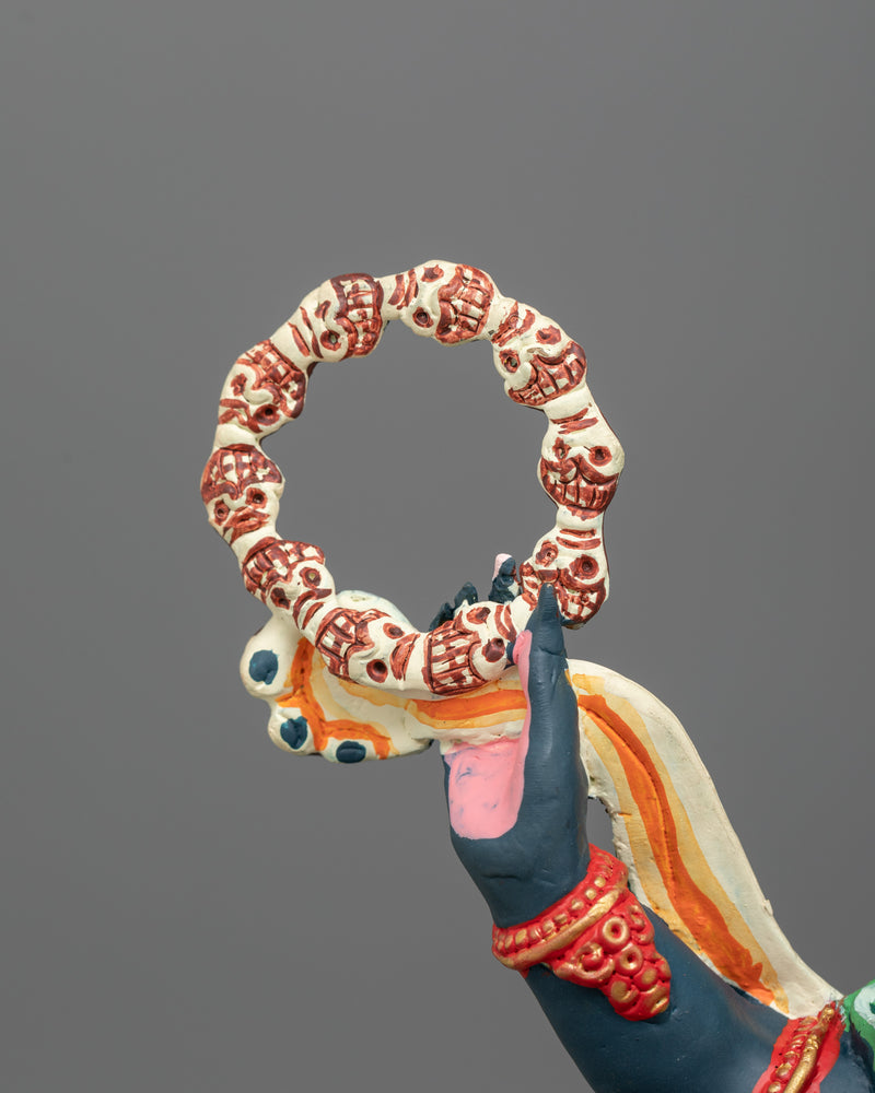 Handcrafted Six Armed Mahakala Protector Statue | Symbol of Dharma and Transformation