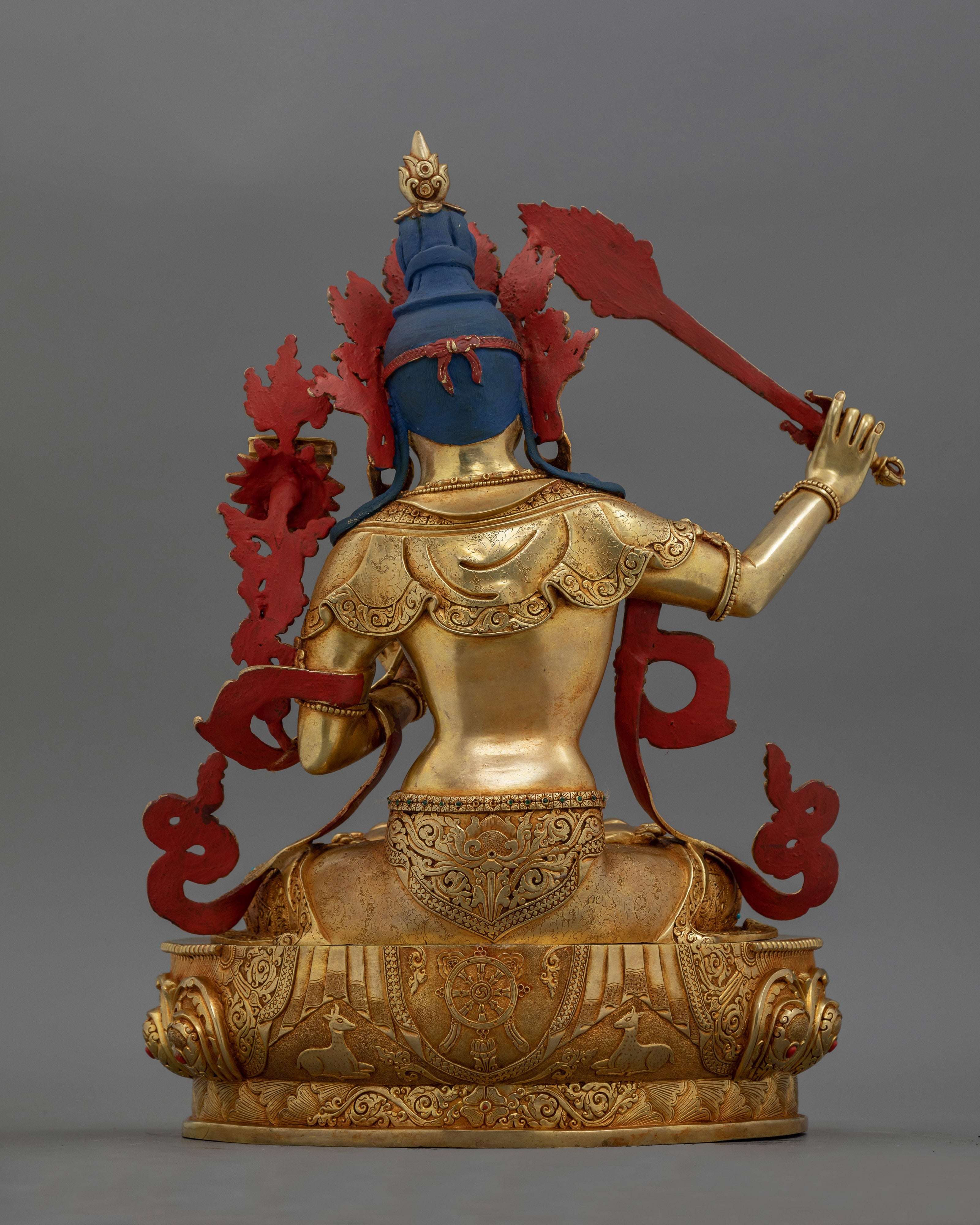 Sacred Manjushri Guardian of Wisdom Statue |  Symbol of Knowledge and Enlightenment