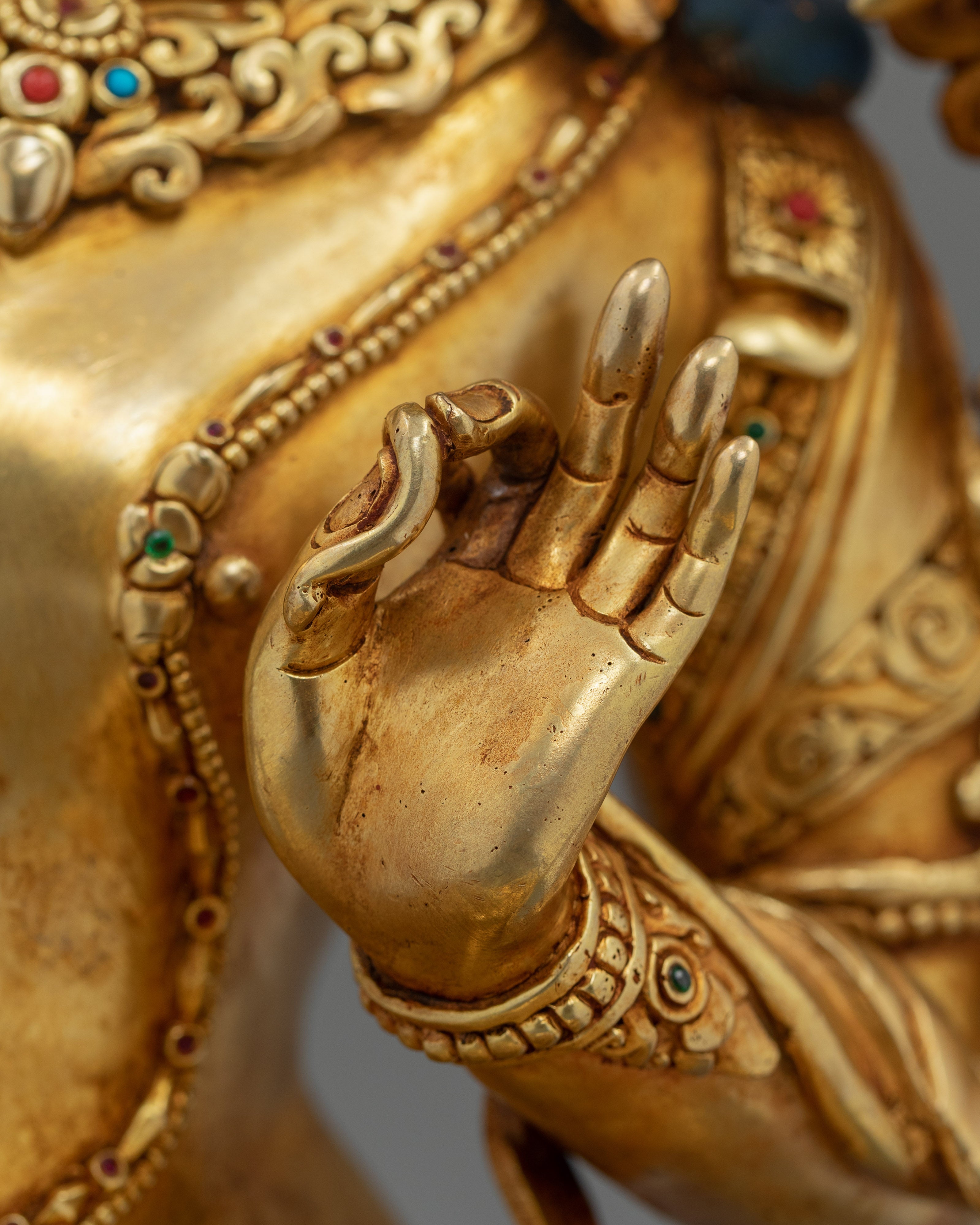Sacred Manjushri Guardian of Wisdom Statue |  Symbol of Knowledge and Enlightenment
