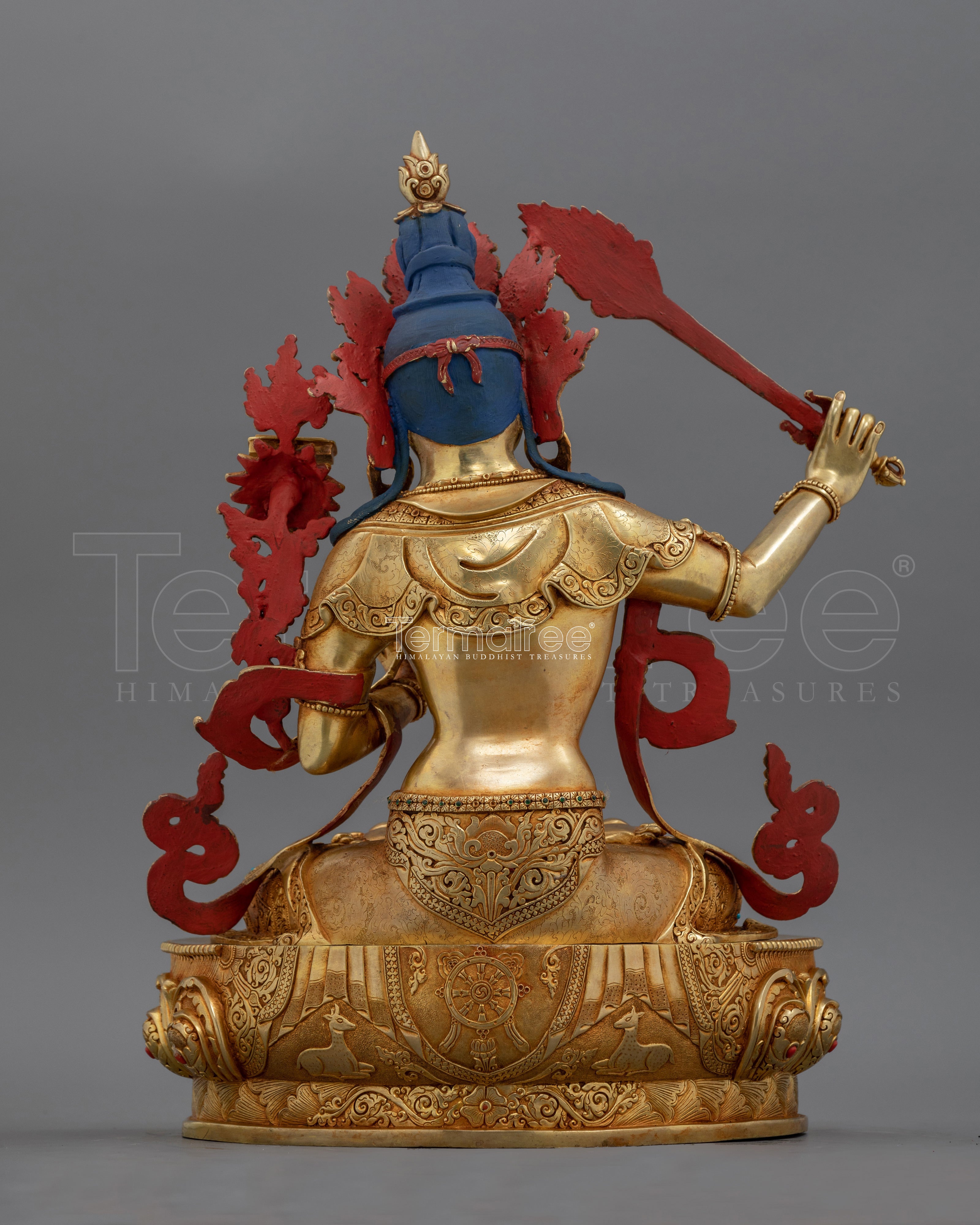 Sacred Manjushri Guardian of Wisdom Statue |  Symbol of Knowledge and Enlightenment