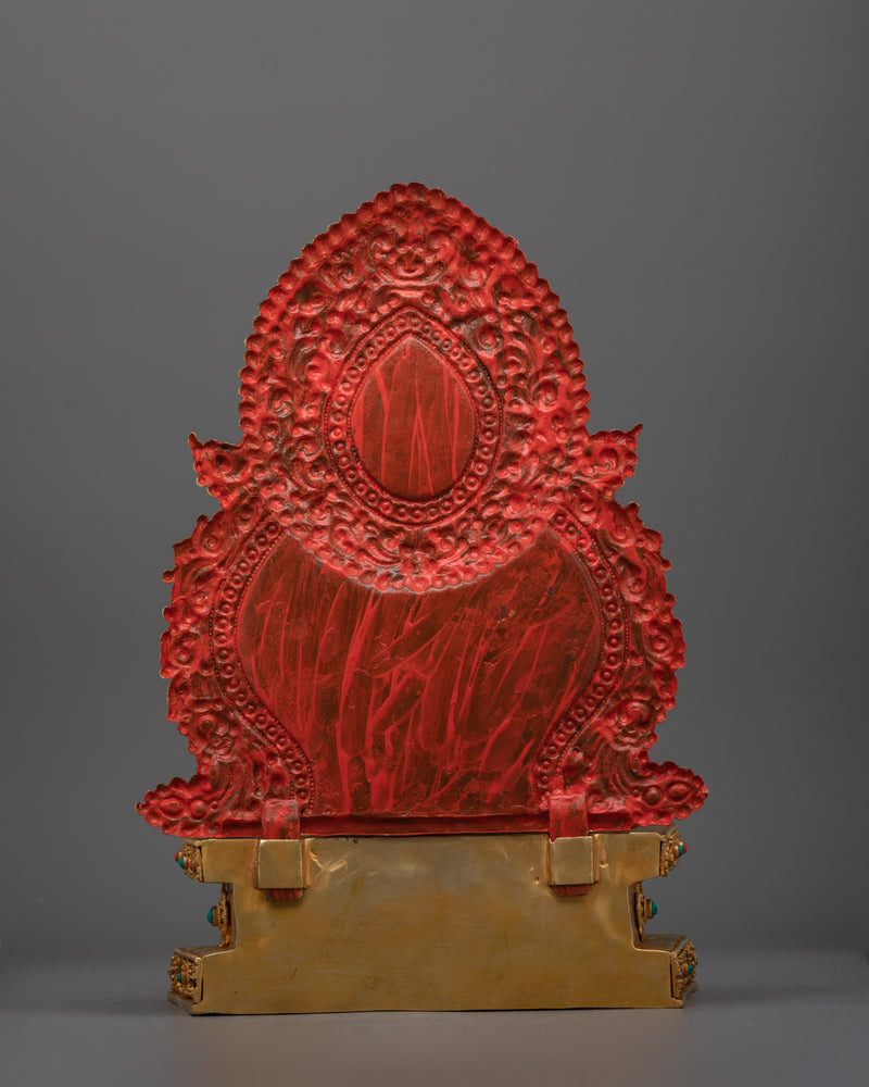Semi Wrathful Dzambhala Deity Sculpture | Hand-Carved Buddhist Icon of Fortune and Protection