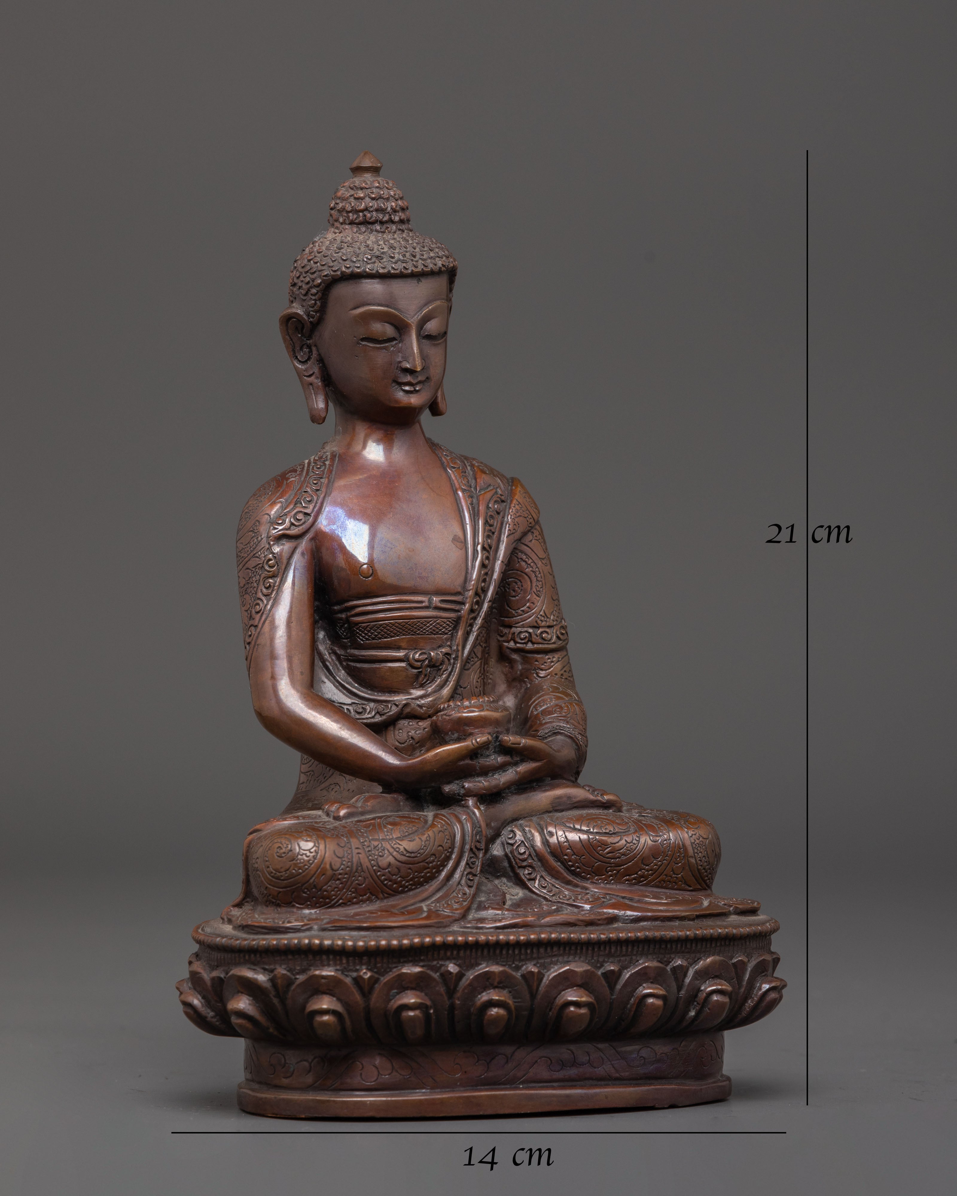 Handmade Peaceful Statue of Buddha Amitabha 