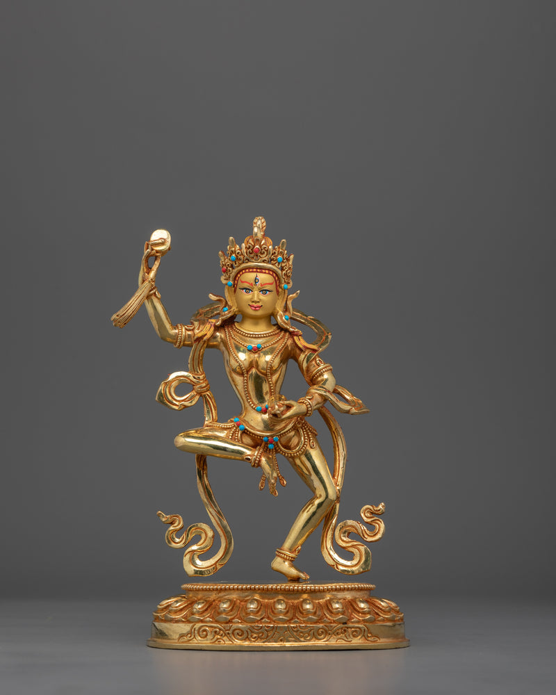 Tibetan Buddhist Female Yogini Machig Labdron Statue | Enlightened Wise Dakini
