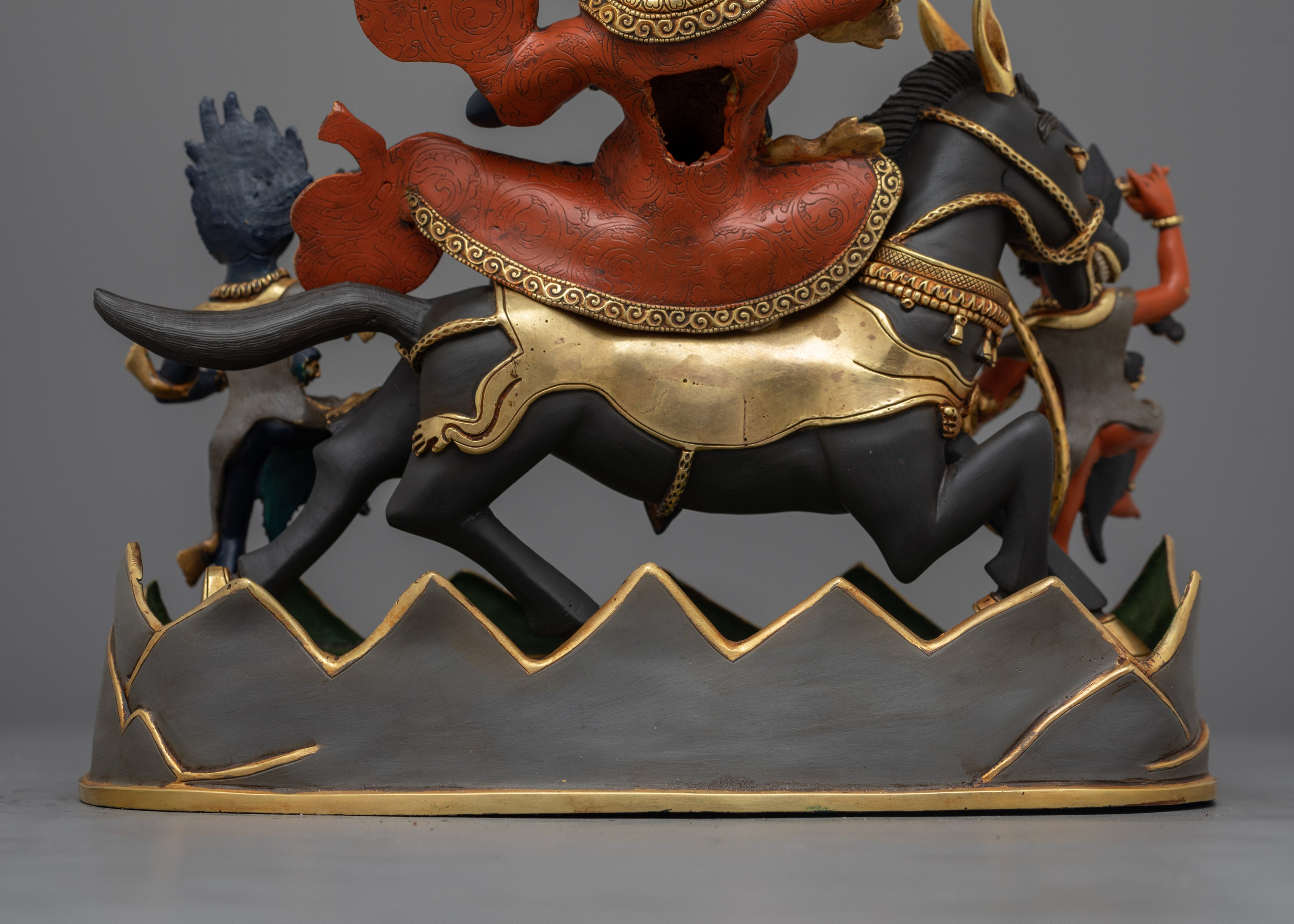 Wisdom Protector Fierce Palden Lhamo Statue | Handcrafted Tibetan Deity