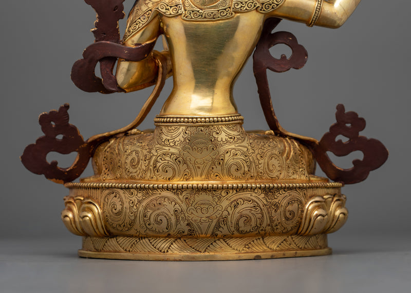 Flaming Sword Holder Enlightened Manjushri Deity | Embodiment of Wisdom