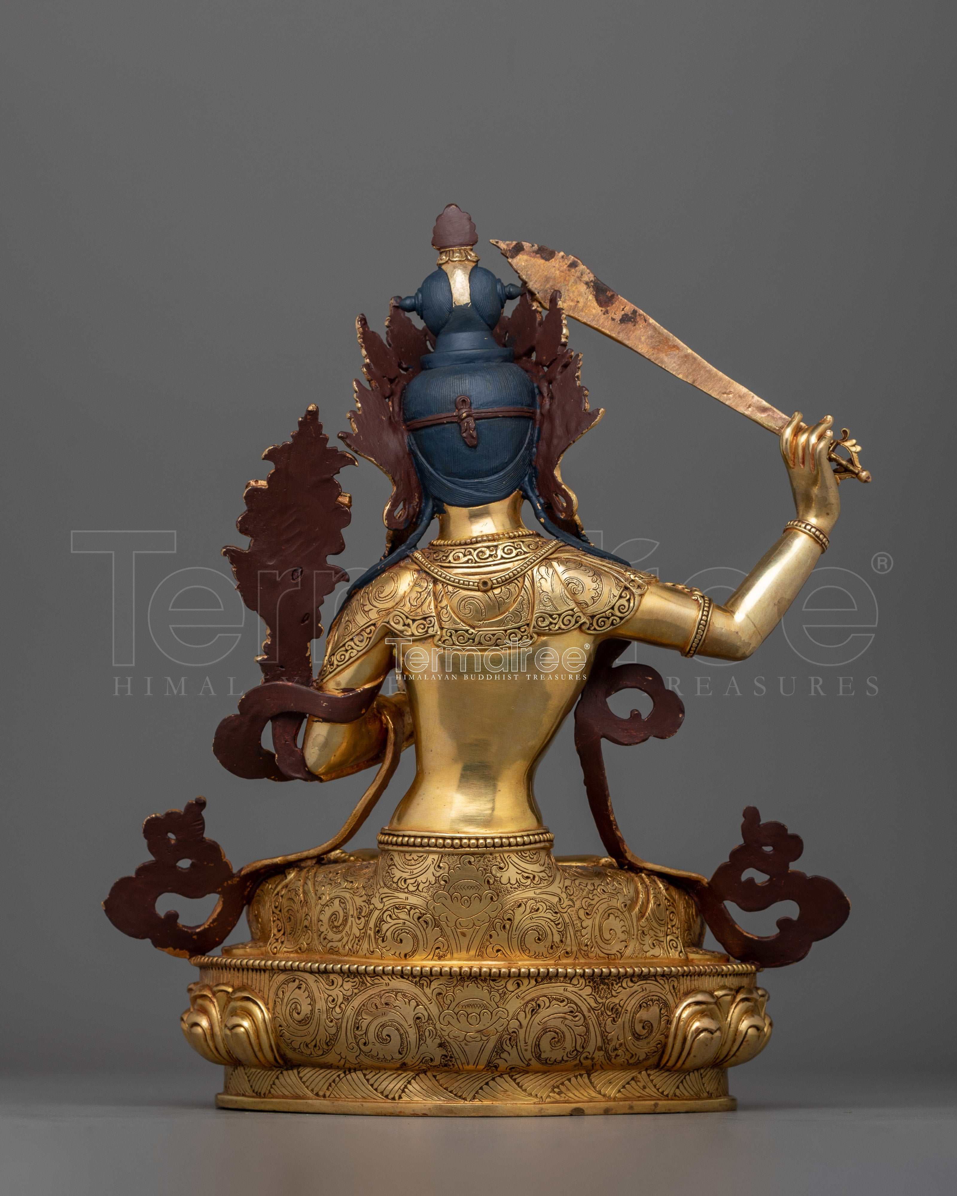 Flaming Sword Holder Enlightened Manjushri Deity | Embodiment of Wisdom
