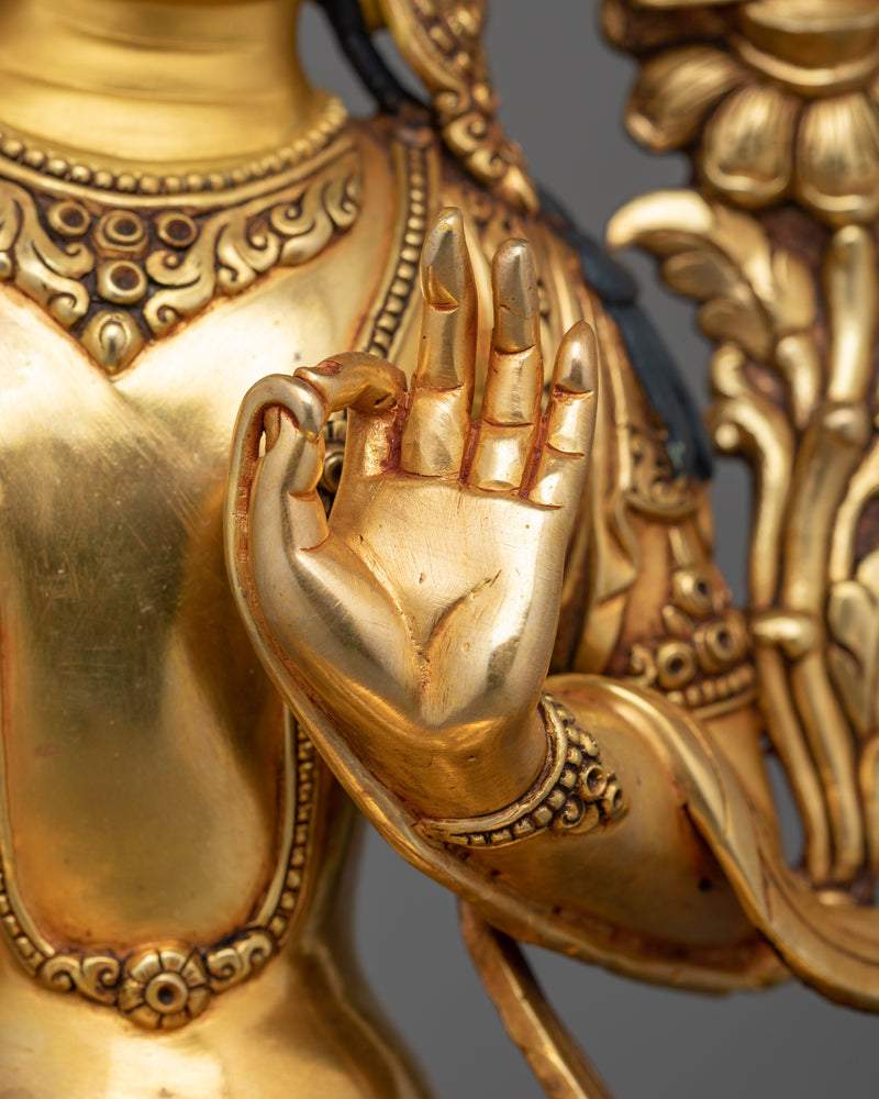 Flaming Sword Holder Enlightened Manjushri Deity | Embodiment of Wisdom