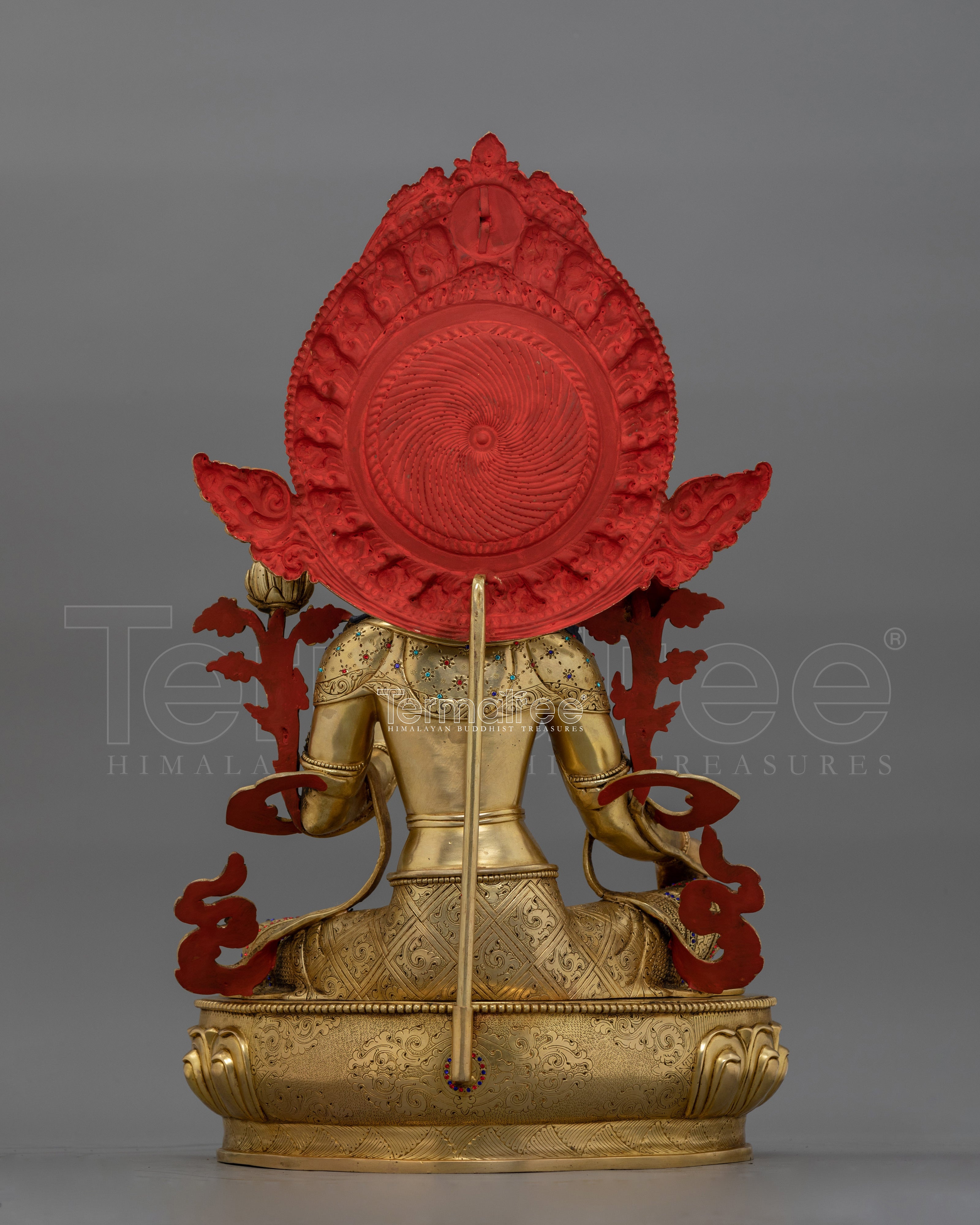 Cultural Icon Green Tara Compassionate Buddha Statue | Tibetan Goddess Sculpture