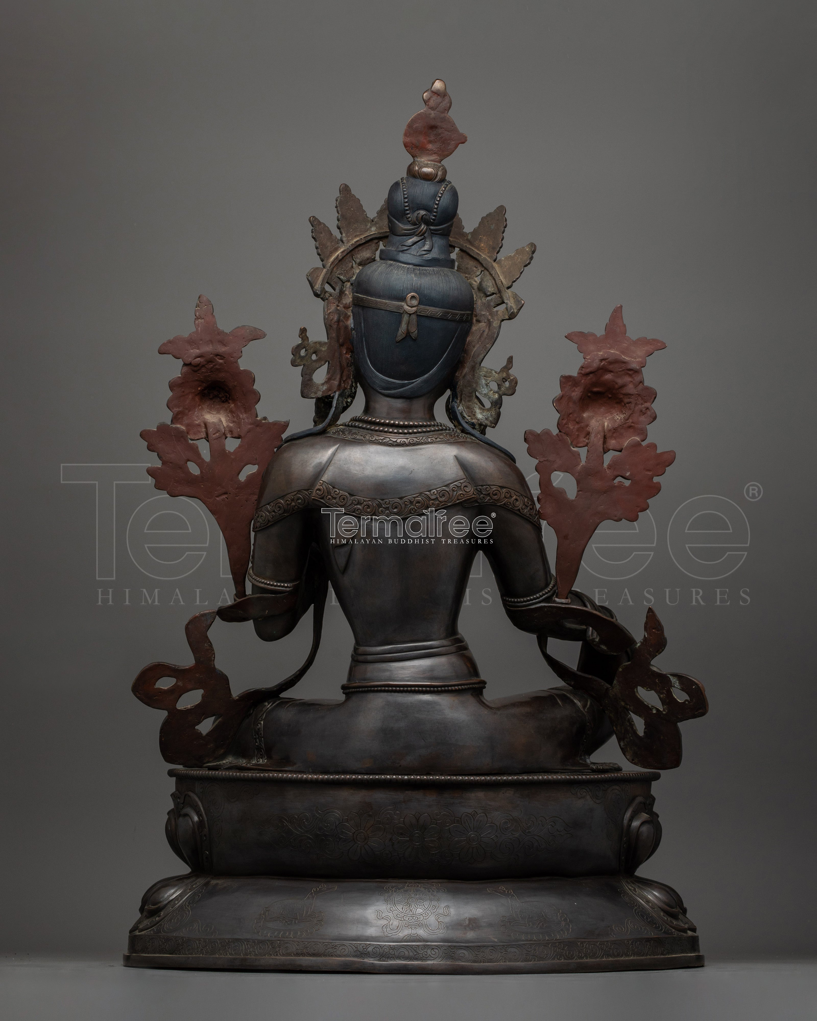 Longevity Deity Green Tara Compassion Goddess | Tibetan Healing Statue