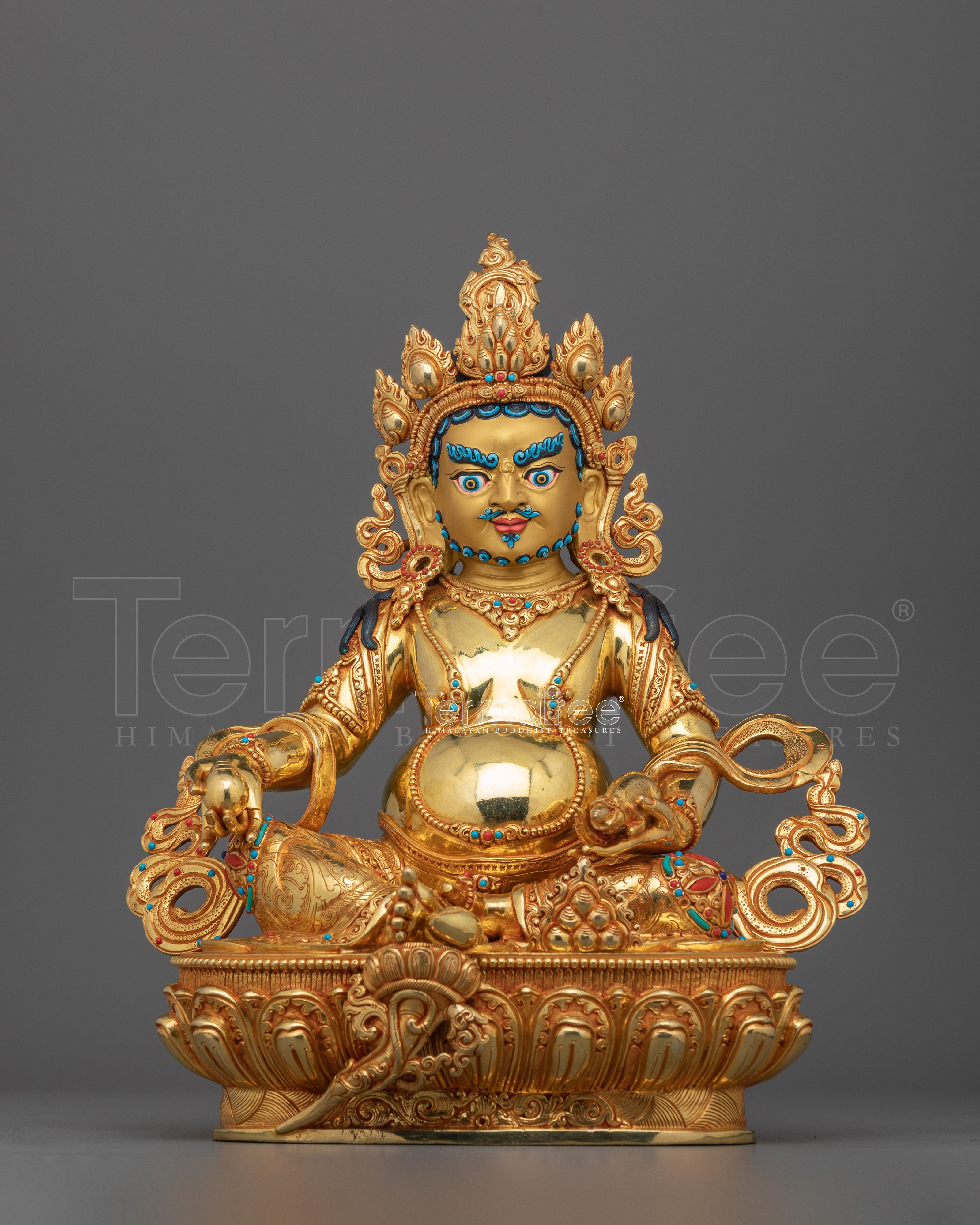 Semi-Wrathful Dzambhala Deity of Fortune and Prosperity | Provider of Wealth