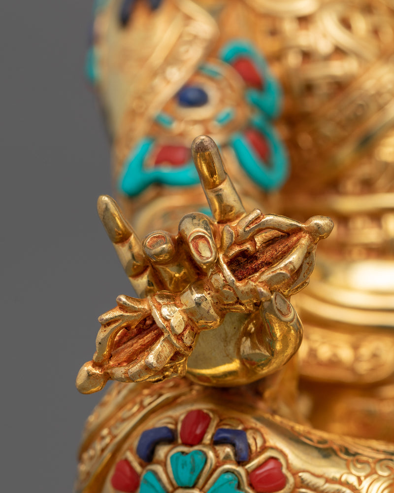 Tantric Master Rinpoche Guru Padmasambhava | Handcrafted Tibetan Statue