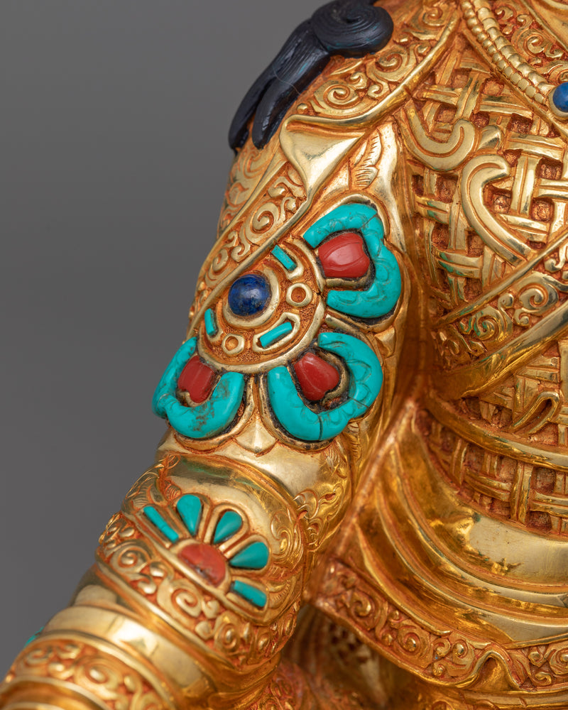 Tantric Master Rinpoche Guru Padmasambhava | Handcrafted Tibetan Statue