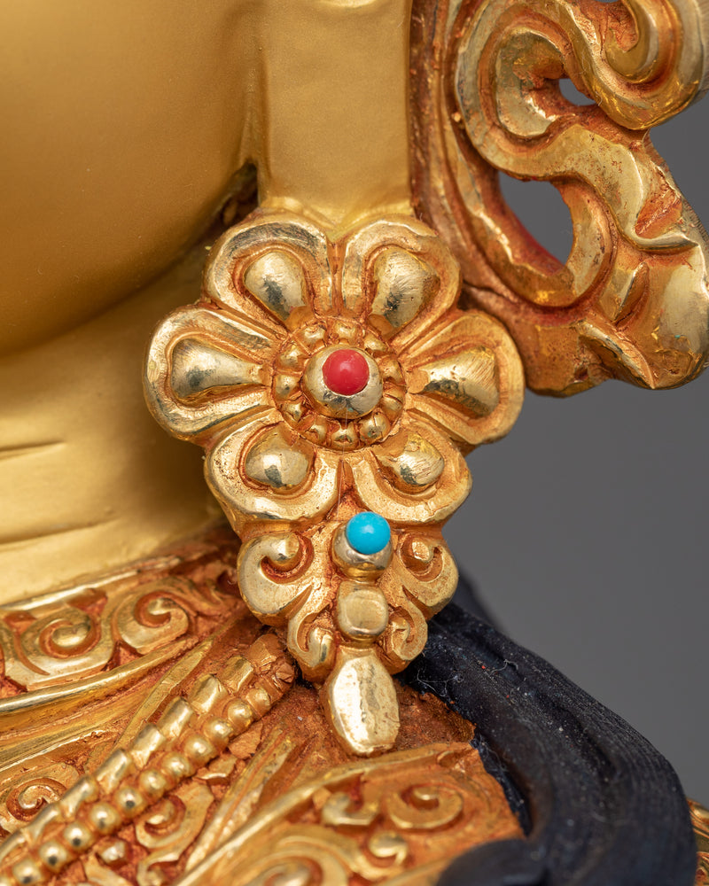 Tantric Master Rinpoche Guru Padmasambhava | Handcrafted Tibetan Statue