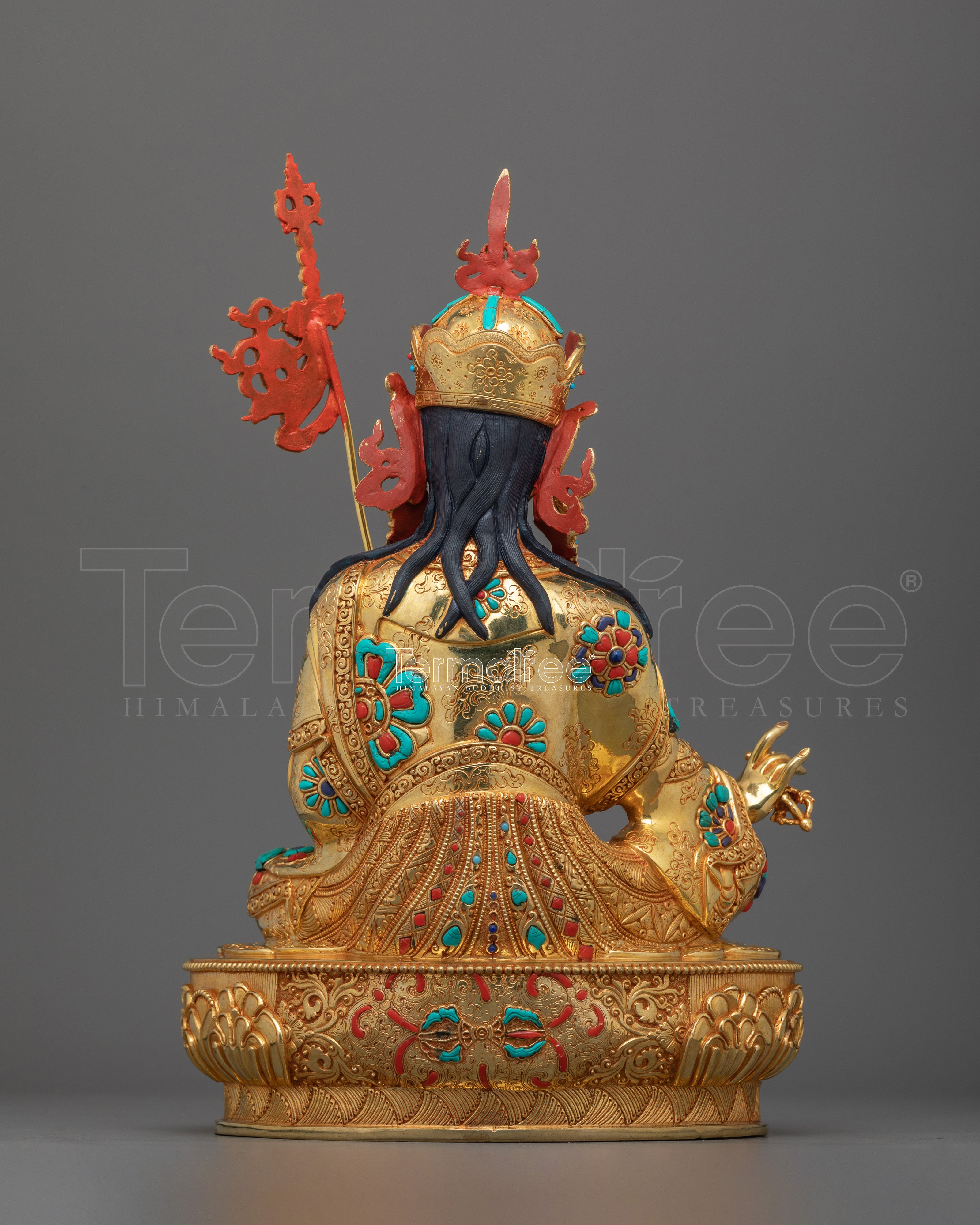 Tantric Master Rinpoche Guru Padmasambhava | Handcrafted Tibetan Statue