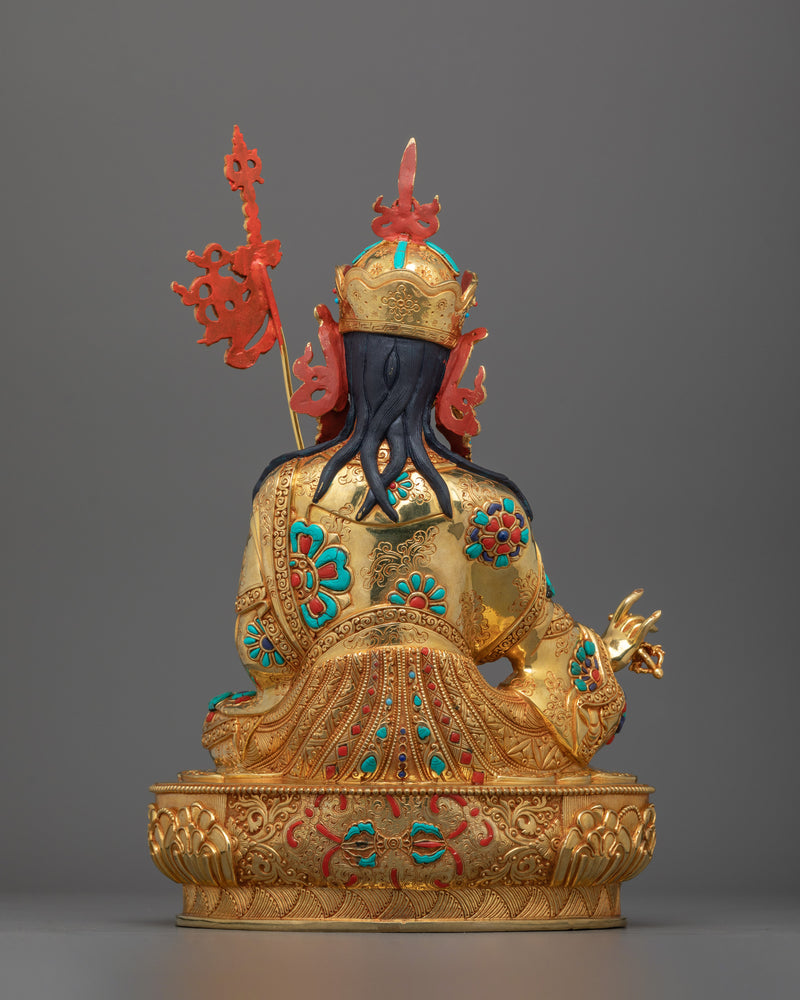 Tantric Master Rinpoche Guru Padmasambhava | Handcrafted Tibetan Statue