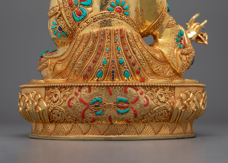 Tantric Master Rinpoche Guru Padmasambhava | Handcrafted Tibetan Statue
