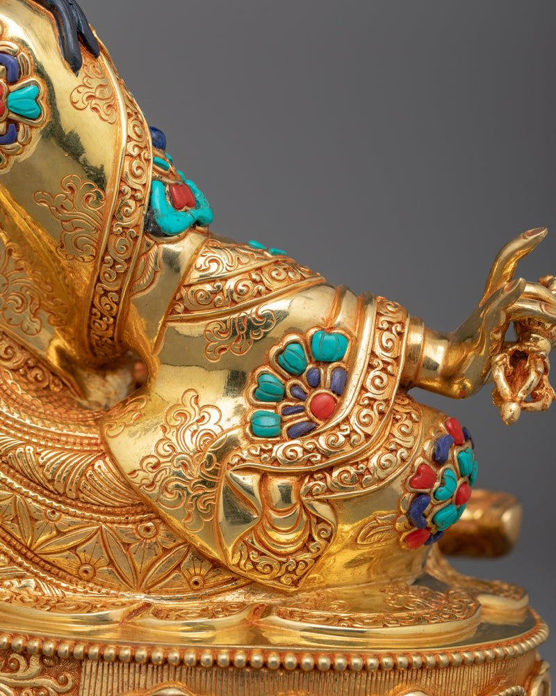 Tantric Master Rinpoche Guru Padmasambhava | Handcrafted Tibetan Statue