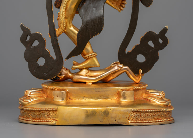 Handcarved Vajrayana Goddess Kurukulla Deity Figurine | Goddess of Love and Attraction