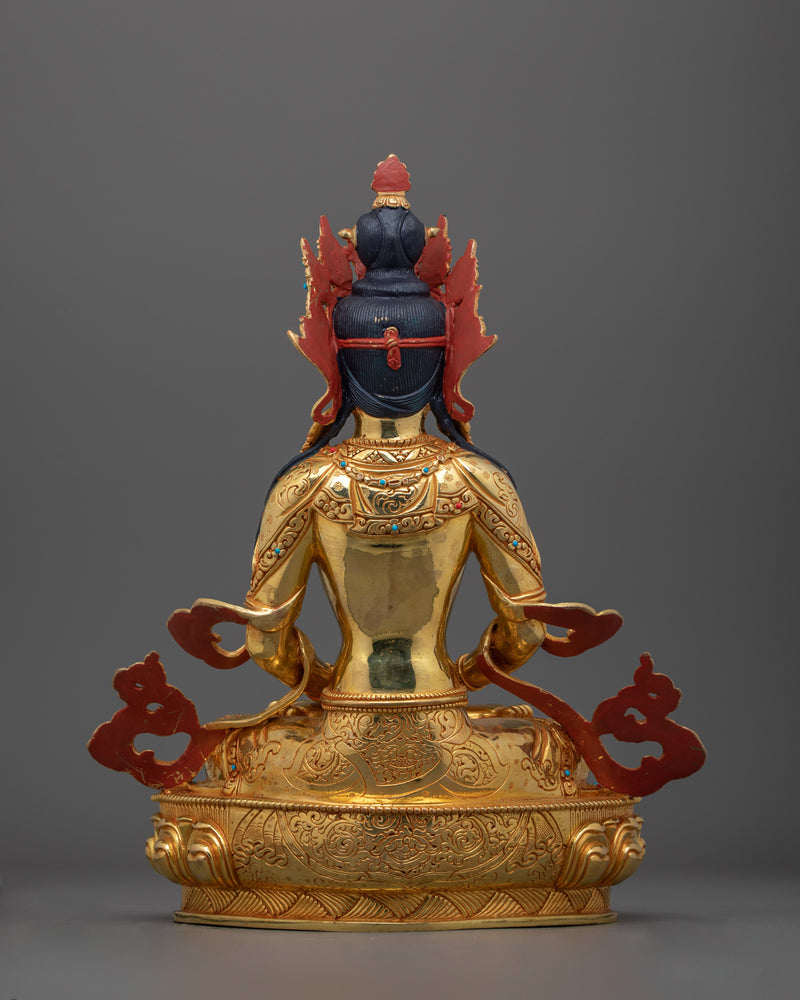 Enlightened Amitayus Buddha Statue | Handcrafted Dharma Buddha