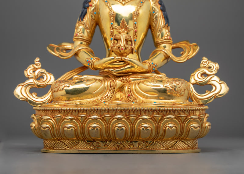 Enlightened Amitayus Buddha Statue | Handcrafted Dharma Buddha