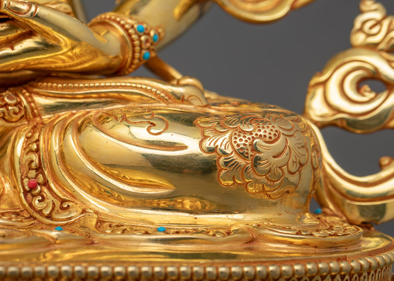 Enlightened Amitayus Buddha Statue | Handcrafted Dharma Buddha