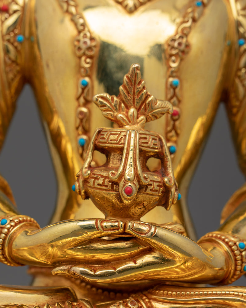 Enlightened Amitayus Buddha Statue | Handcrafted Dharma Buddha