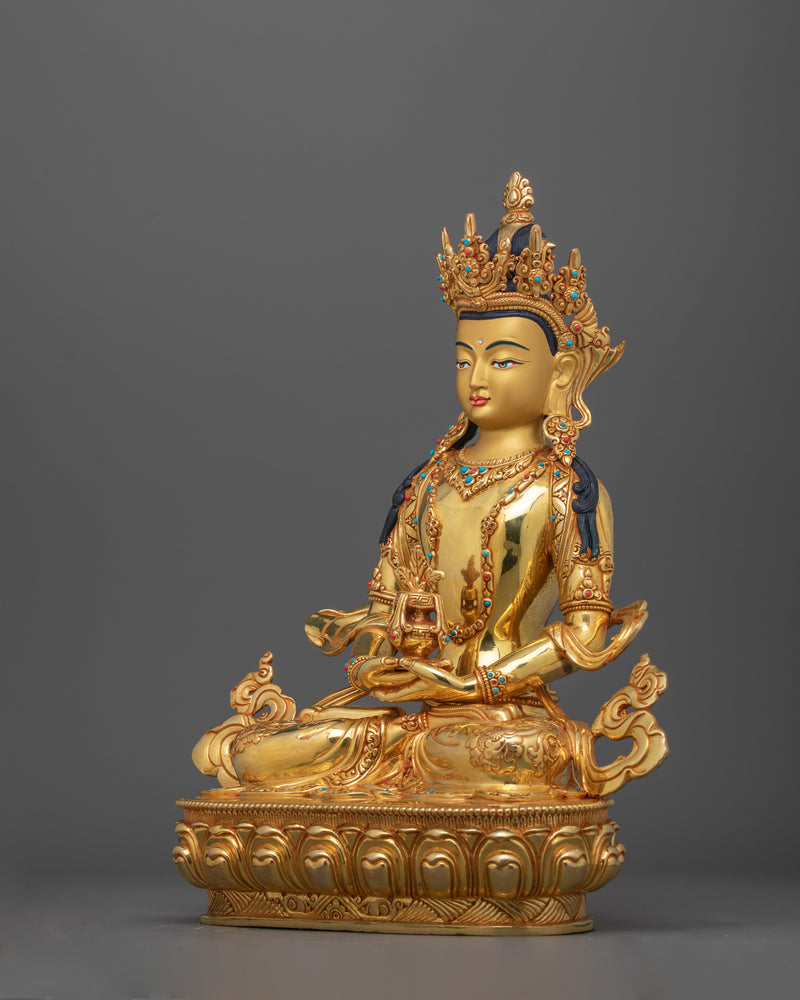 Enlightened Amitayus Buddha Statue | Handcrafted Dharma Buddha