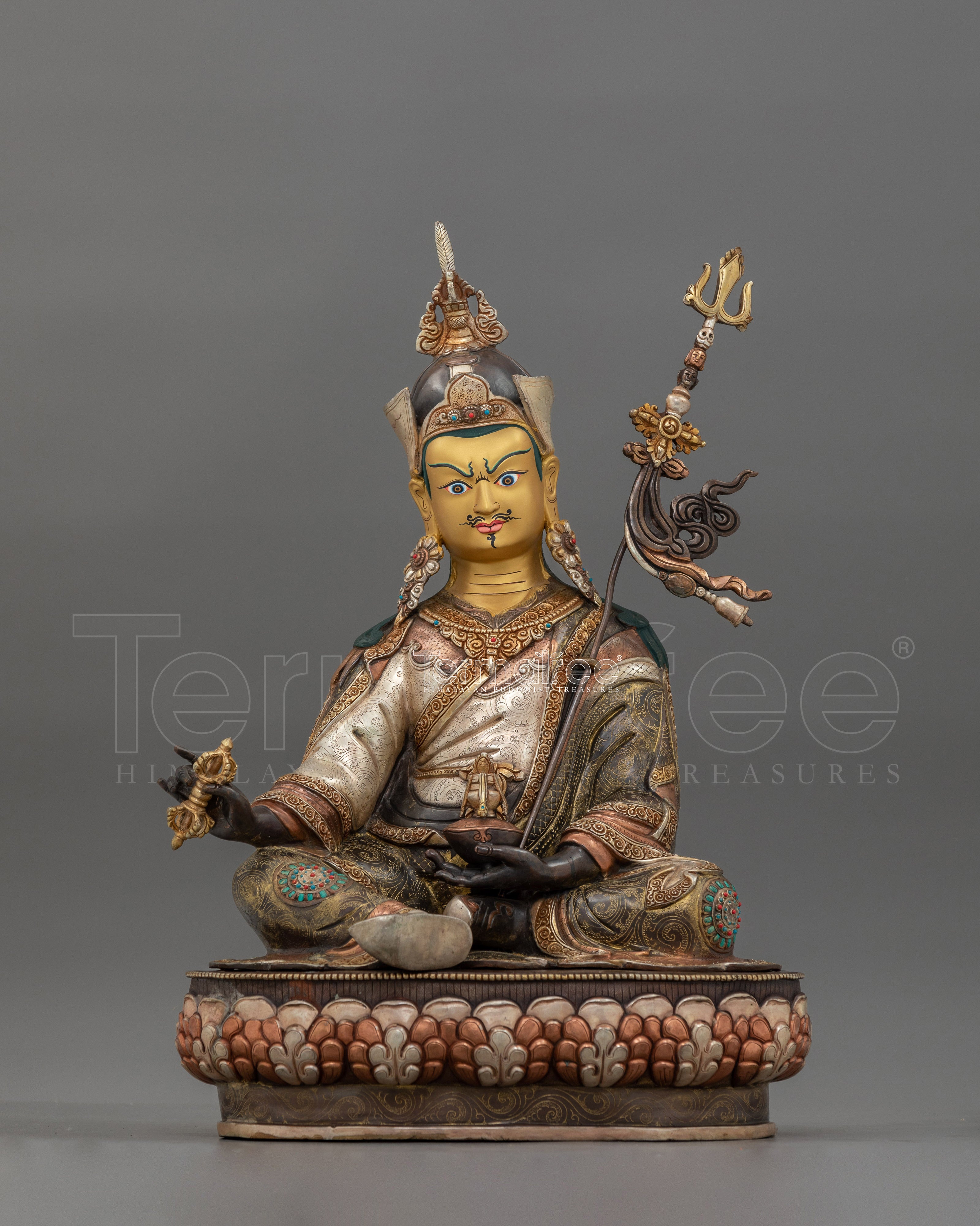 Guardian of Dharma Lotus-Born Guru Statue | Enlightened Guru Rinpoche