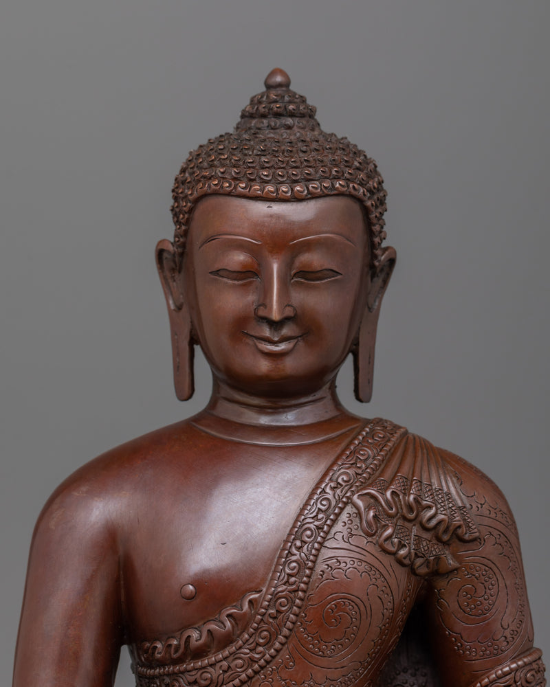 Shakyamuni Buddha Tranquil Enlightened Teacher Statue | Sacred Spiritual Figure