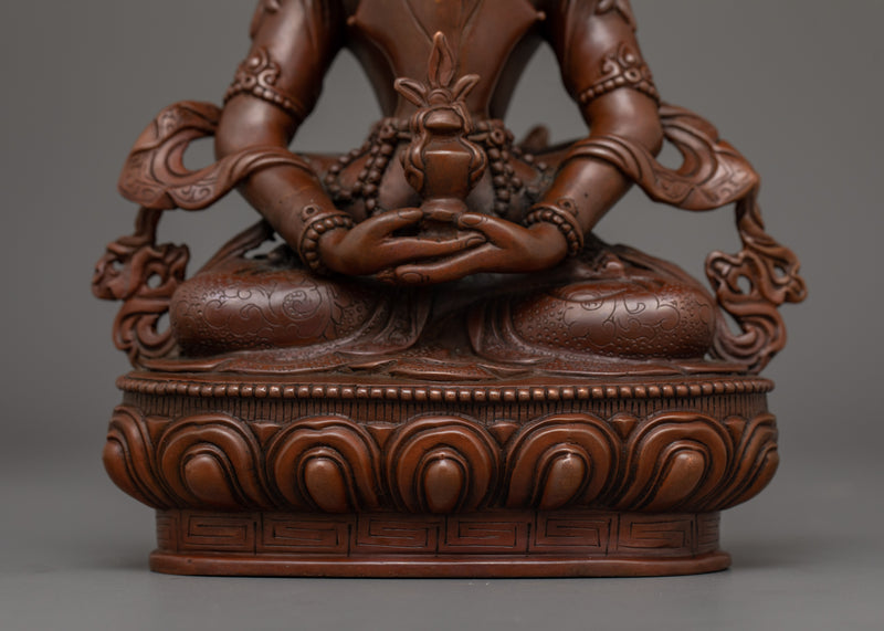 Spiritual Unity of Amitayus With Consort Figurine | The Infinite Potential of Enlightenment