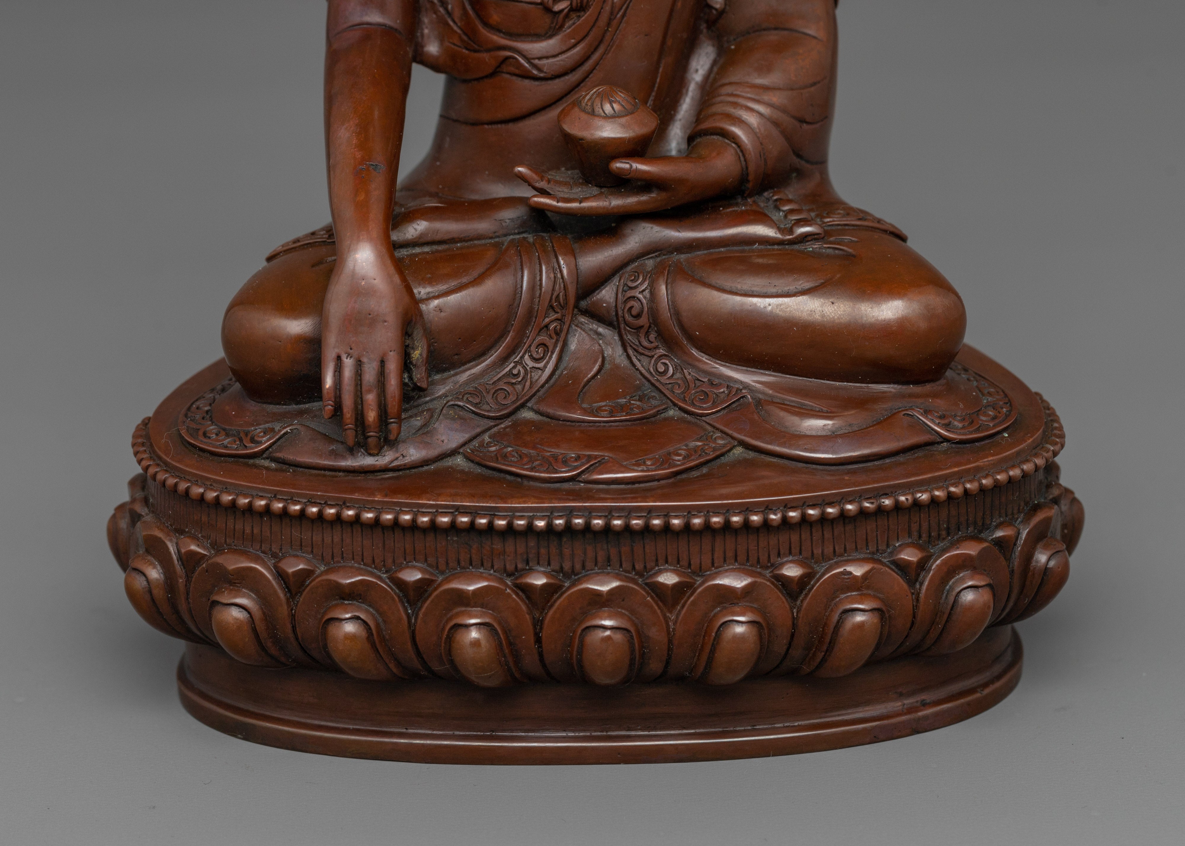 The Tranquil Meditative Shakyamuni Buddha | Sacred Icon of Spiritual Awakening
