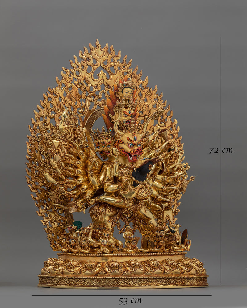 Fierce Protector and Destroyer of Delusions Yamantaka | Tantric Deity